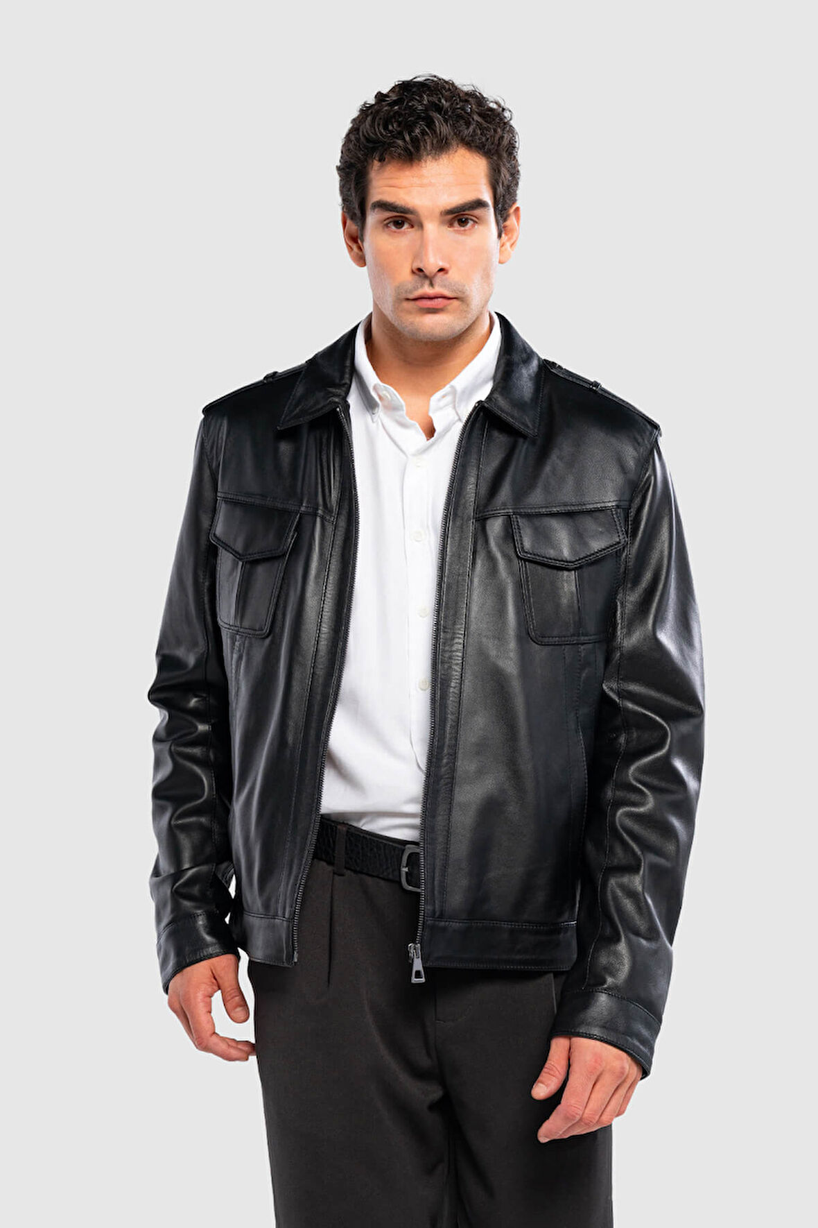 Tamer Tanca Erkek Hakiki Deri Siyah Deri Mont 415 ER-330 ERK DR MONT SK24/25 SIYAH DR