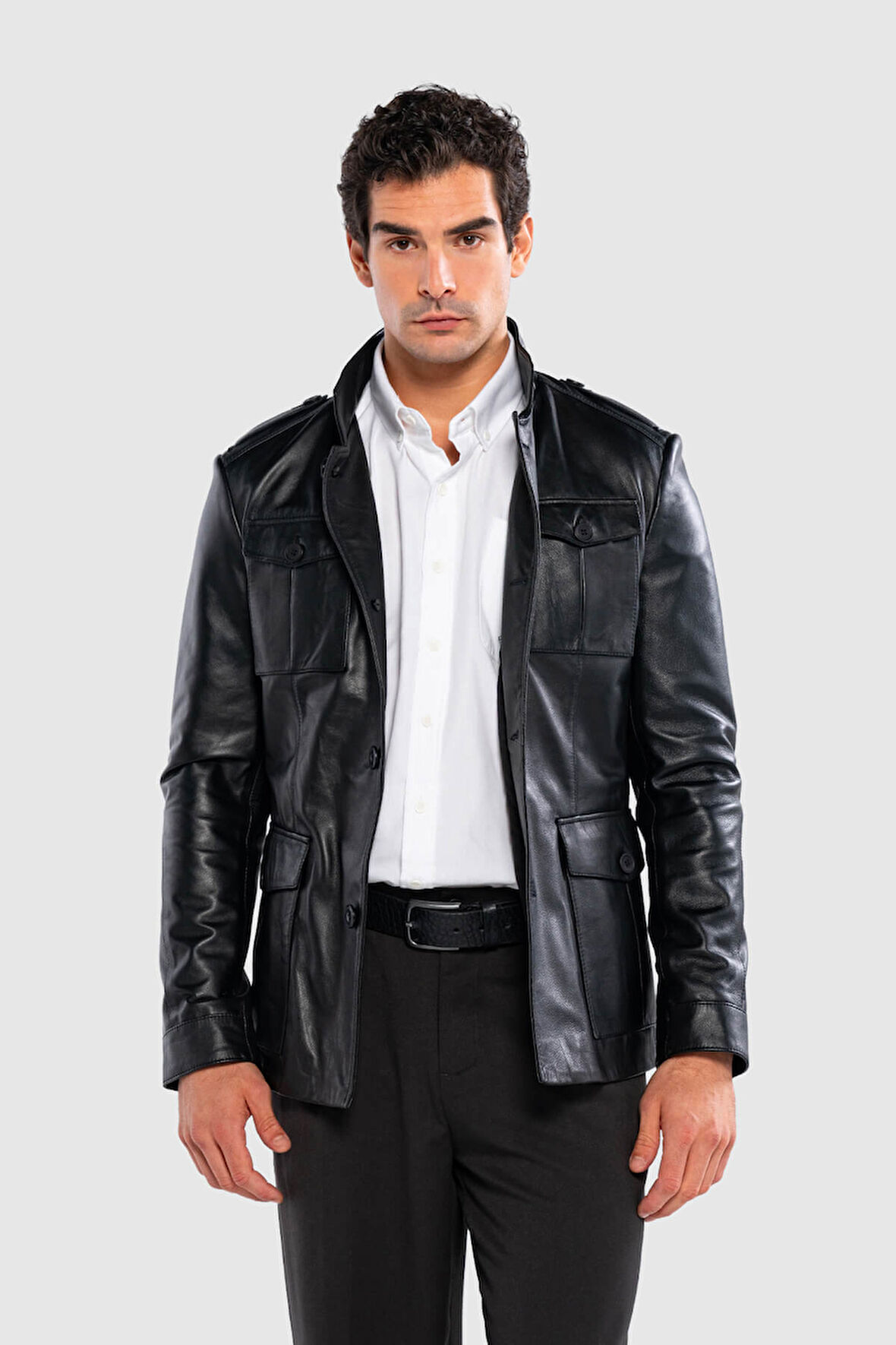 Tamer Tanca Erkek Hakiki Deri Siyah Deri Mont 415 K-757 ERK DR MONT SK24/25 SIYAH DR