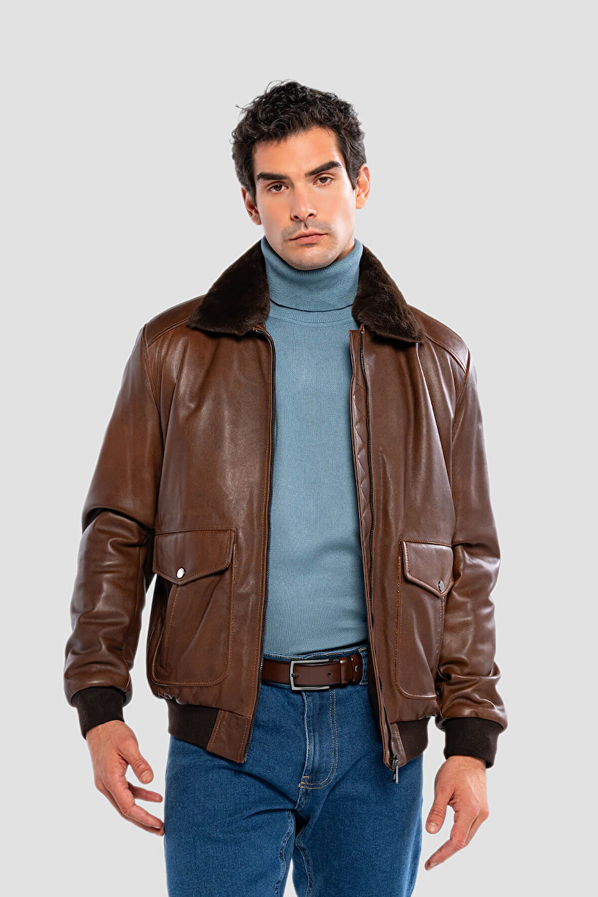 Tamer Tanca Erkek Hakiki Deri Fındık Deri Mont 415 KLJ-2071 ERK DR MONT SK24/25 FINDIK DR