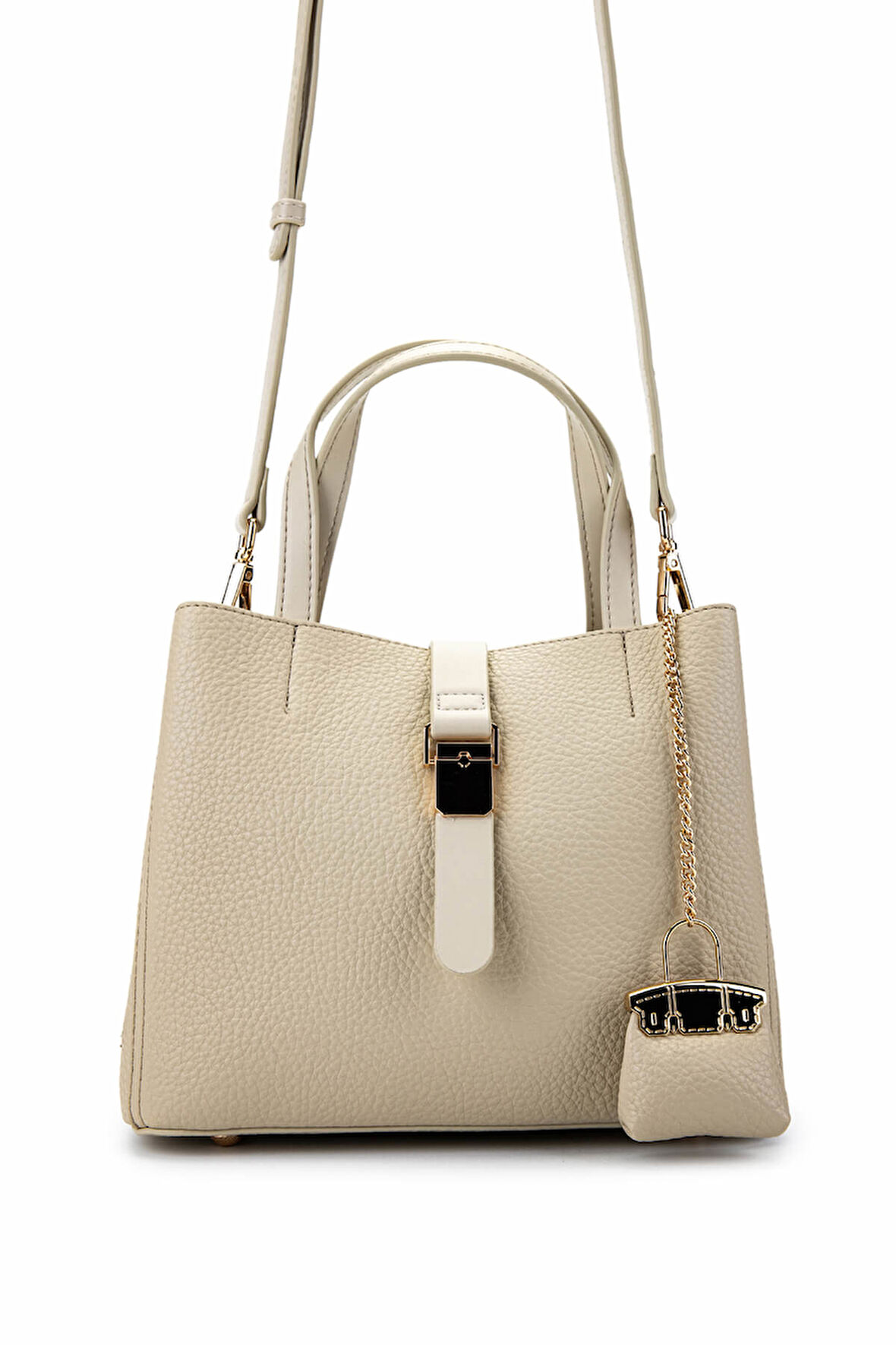 Tamer Tanca Kadın Vegan Bej Omuz Çanta 921 27008  BN CNT Y25 BEIGE