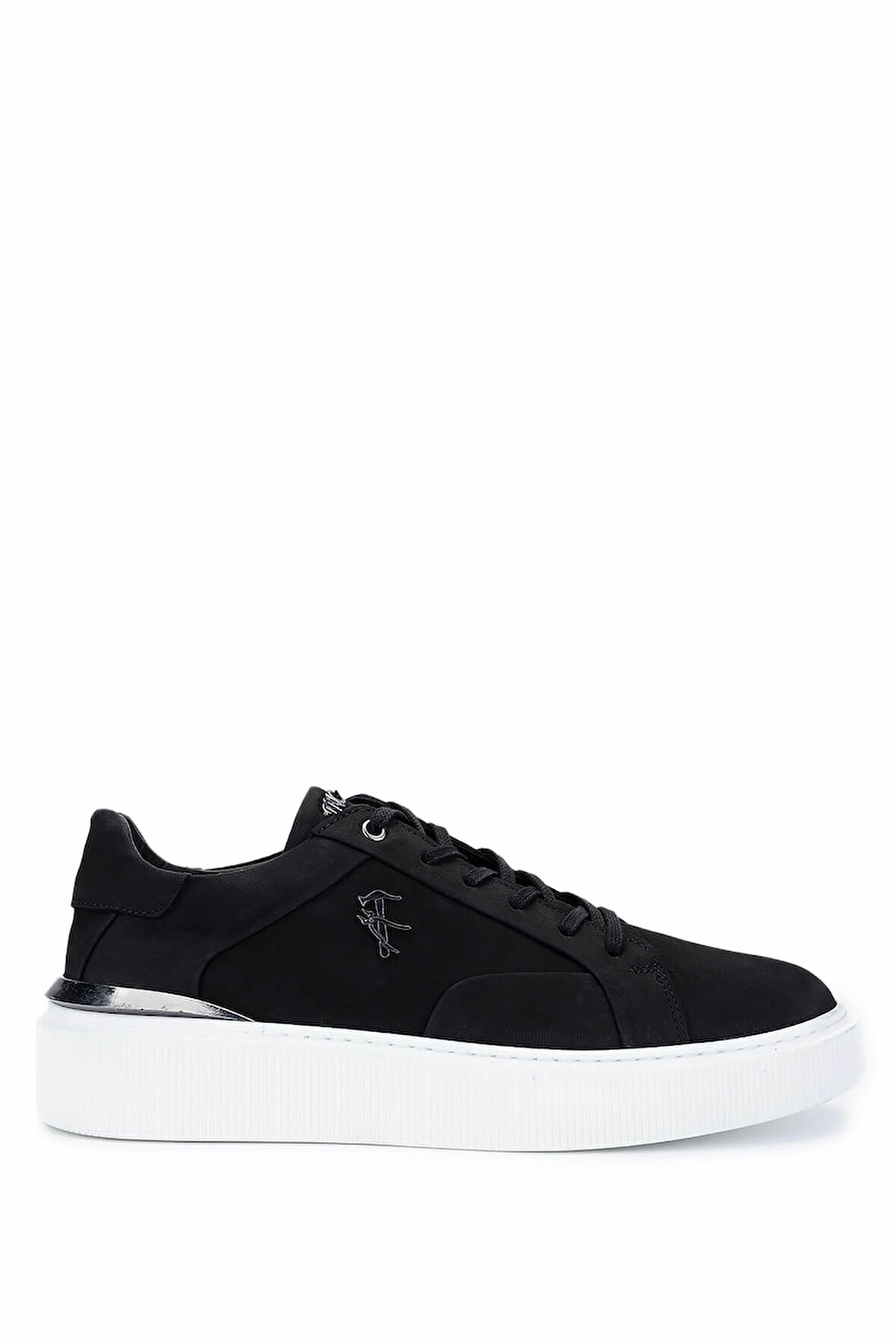 Tamer Tanca Erkek Hakiki Deri Siyah Nubuk Sneakers & Spor Ayakkabı 352 22292 ERK AYK Y25 SIYAH NBK