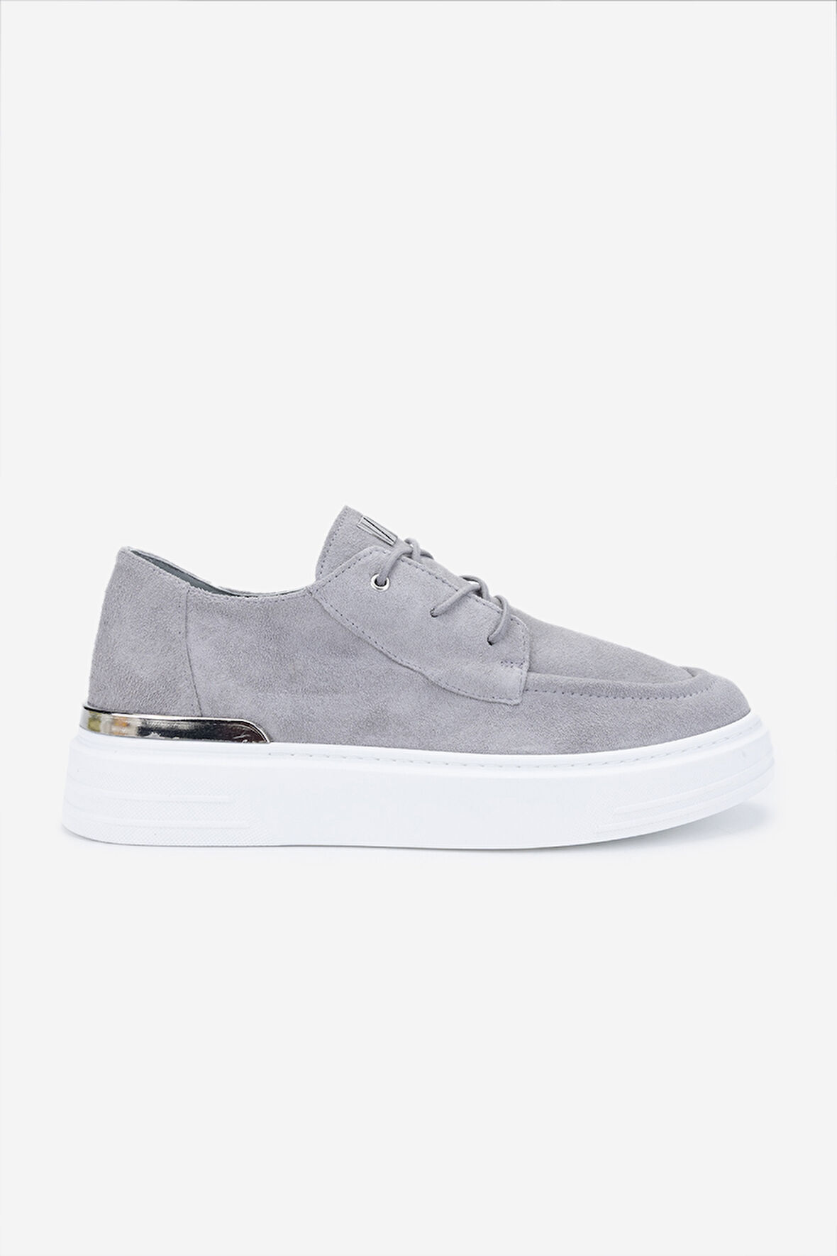 Valmenti Erkek Hakiki Deri Gri Sneakers & Spor Ayakkabı 352 22253 ERK AYK Y25 GRI SUET