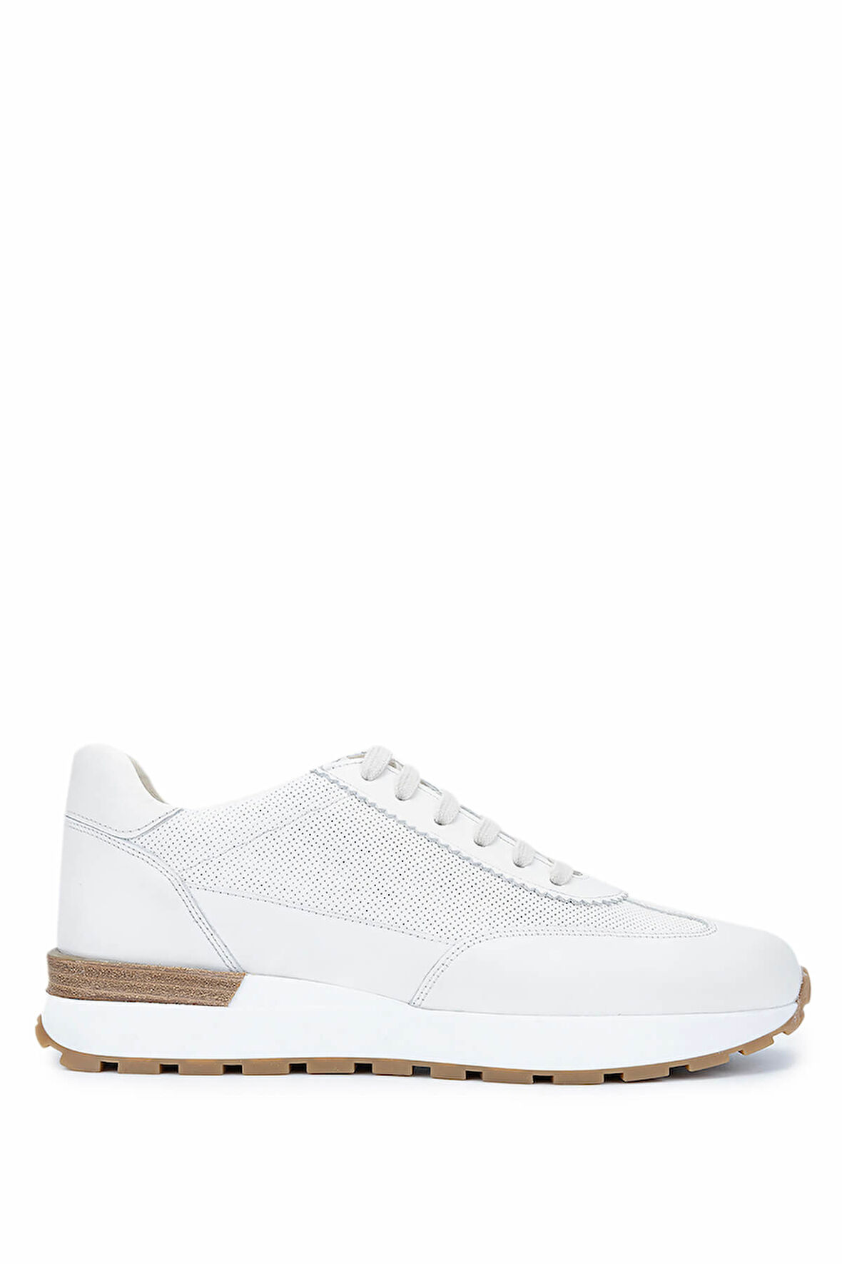 Tamer Tanca Erkek Hakiki Deri Beyaz Sneakers & Spor Ayakkabı 1093 074 ERK AYK Y25 BEYAZ