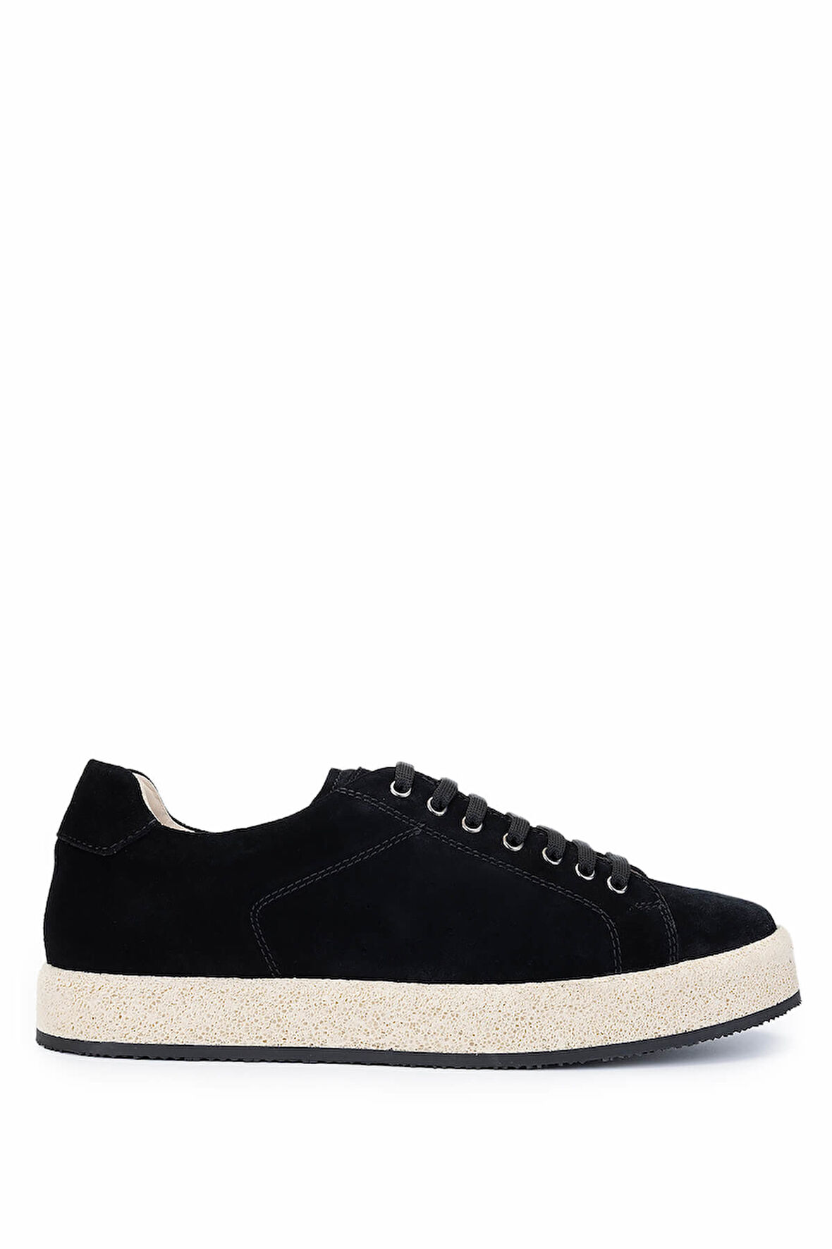 Tamer Tanca Erkek Hakiki Deri Siyah Süet Sneakers & Spor Ayakkabı 1093 0046 ERK AYK Y25 SIYAH SUET