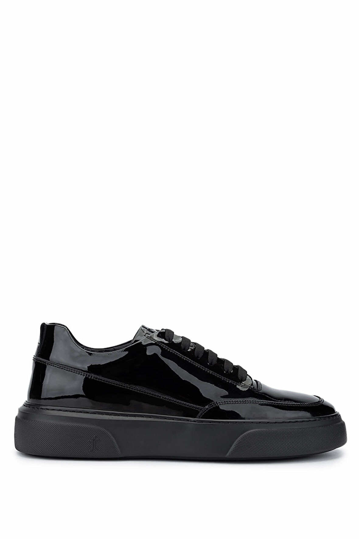 Tamer Tanca Erkek Hakiki Deri Siyah Rugan Sneakers & Spor Ayakkabı 1093 2620 ERK AYK Y25 SIYAH RGN