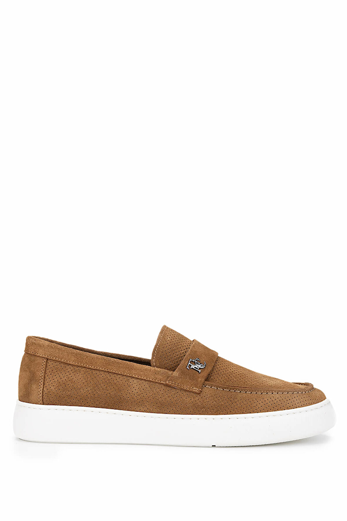 Tamer Tanca Erkek Hakiki Deri Taba Süet Loafer Ayakkabı 1100 B349-18 ERK AYK Y25 TABACCO SUET