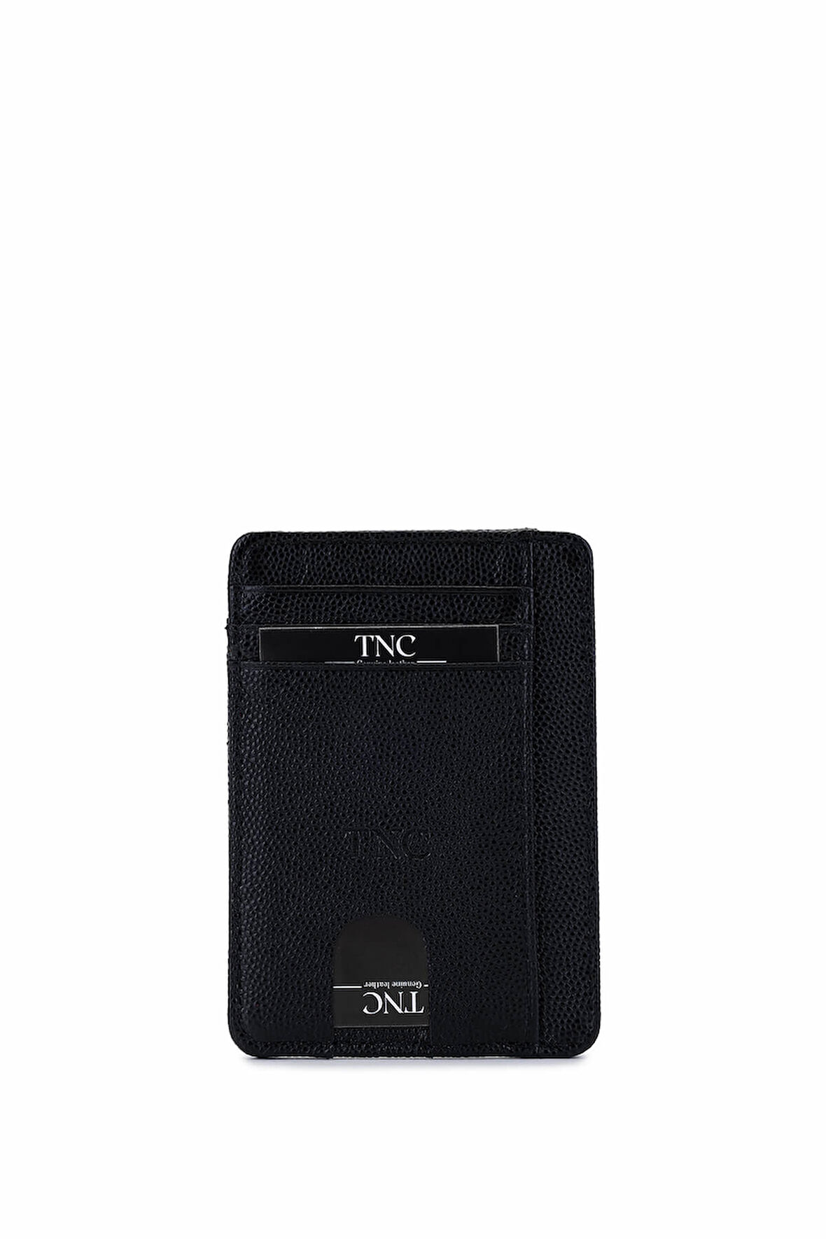 Tamer Tanca Unisex Hakiki Deri Siyah Havyar Kartlık 688 1012 KRTLK Y25 SIYAH HVYR