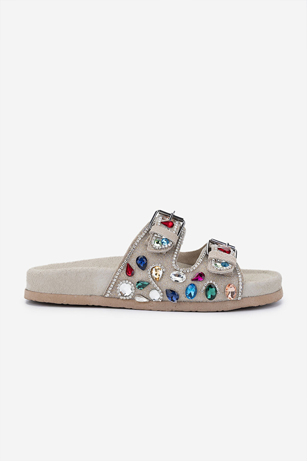 Valmenti Kadın Hakiki Deri Bej Düz Terlik 970 8028 BN TRLK 25 A.BEJ