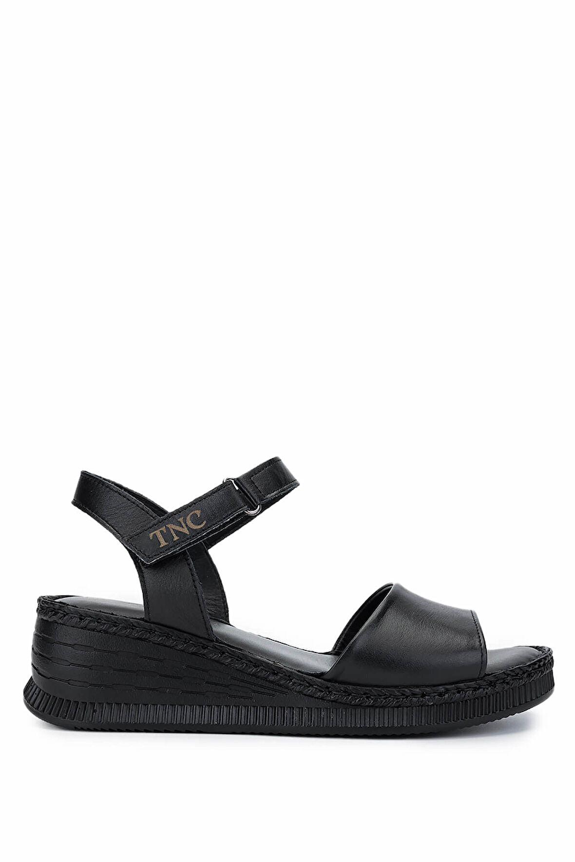 Tamer Tanca Kadın Hakiki Deri Siyah Deri Comfort Sandalet 1107 108 BN SNDLT Y25 SIYAH DR