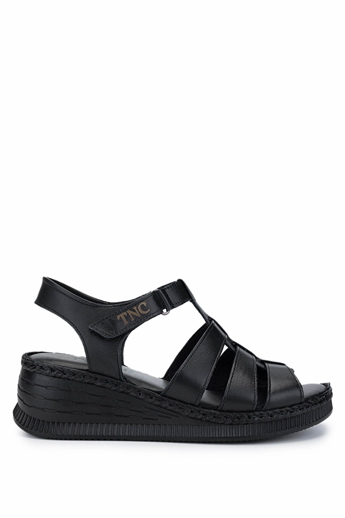 Tamer Tanca Kadın Hakiki Deri Siyah Deri Comfort Sandalet 1107 103 BN SNDLT Y25 SIYAH DR