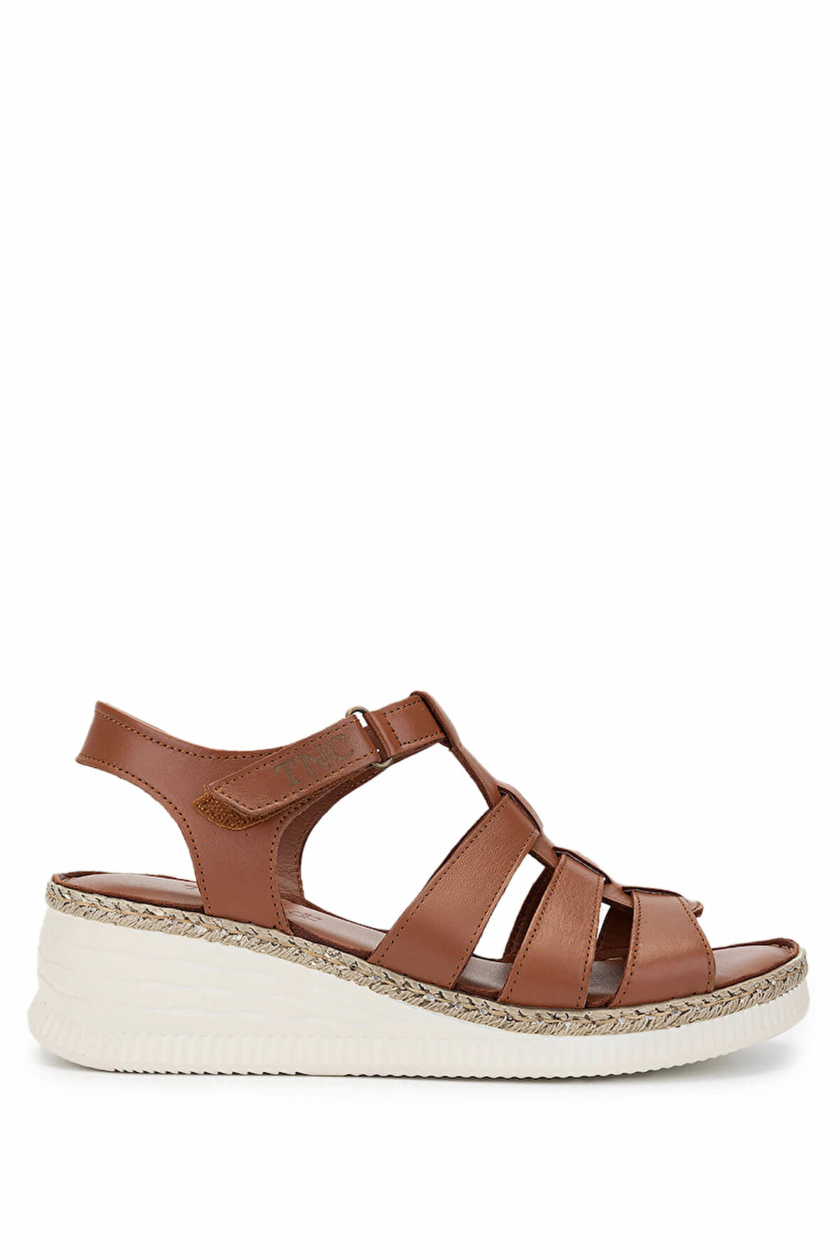 Tamer Tanca Kadın Hakiki Deri Taba Comfort Sandalet 1107 103 BN SNDLT Y25 K.TABA DR