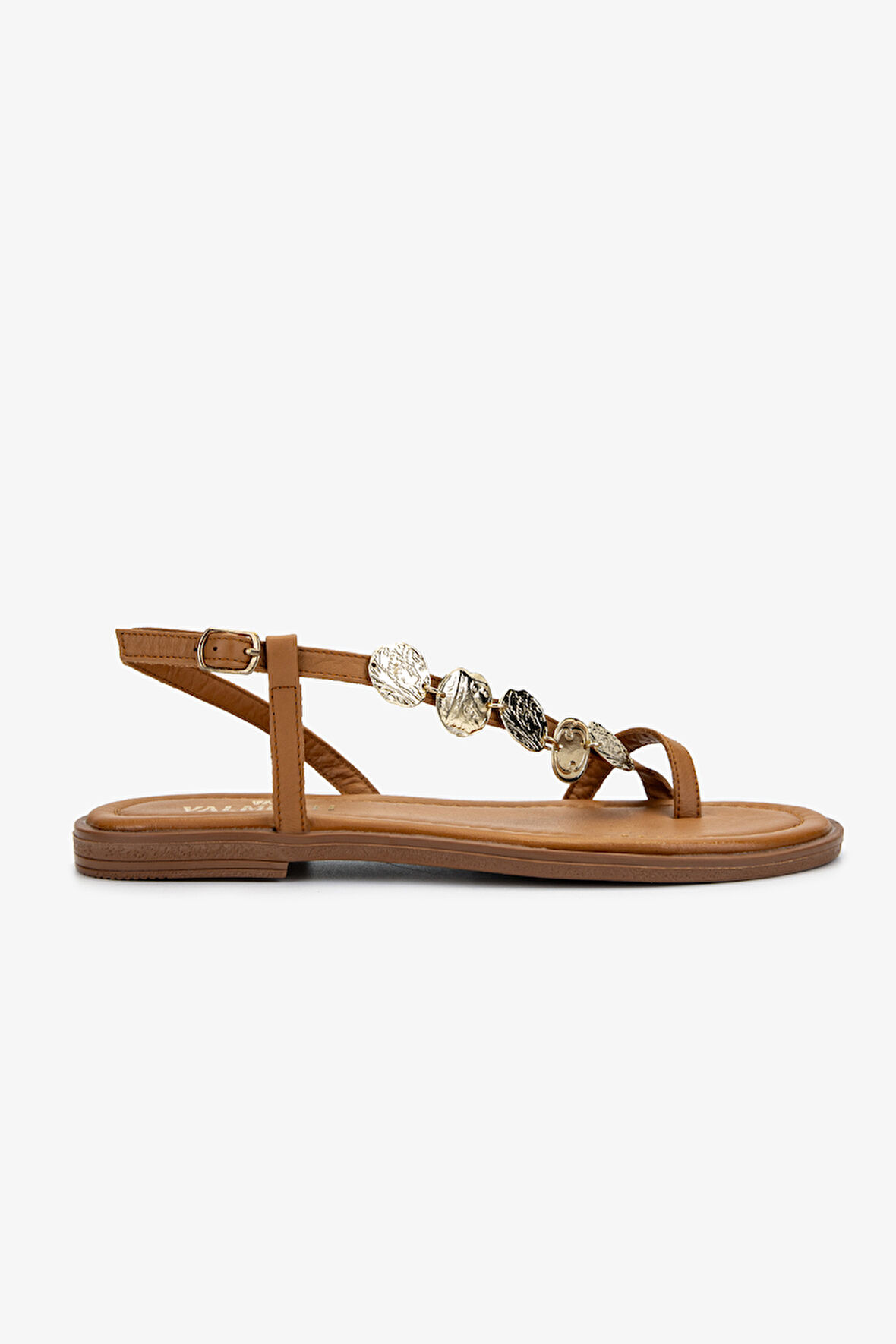 Valmenti Kadın Hakiki Deri Taba Deri Parmak Arası Sandalet 1062 1001 BN SNDLT Y25 TABA DR