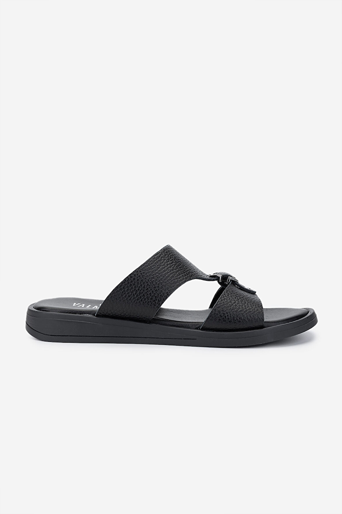 Valmenti Kadın Hakiki Deri Siyah Floter Düz Terlik 539 100 BN TRLK Y25 SIYAH FLTR