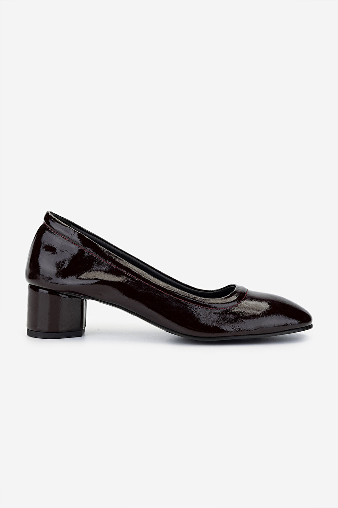 Valmenti Kadın Hakiki Deri Bordo Rugan Topuklu Ayakkabı 35 7001-1 BN AYK Y25 BORDO RGN