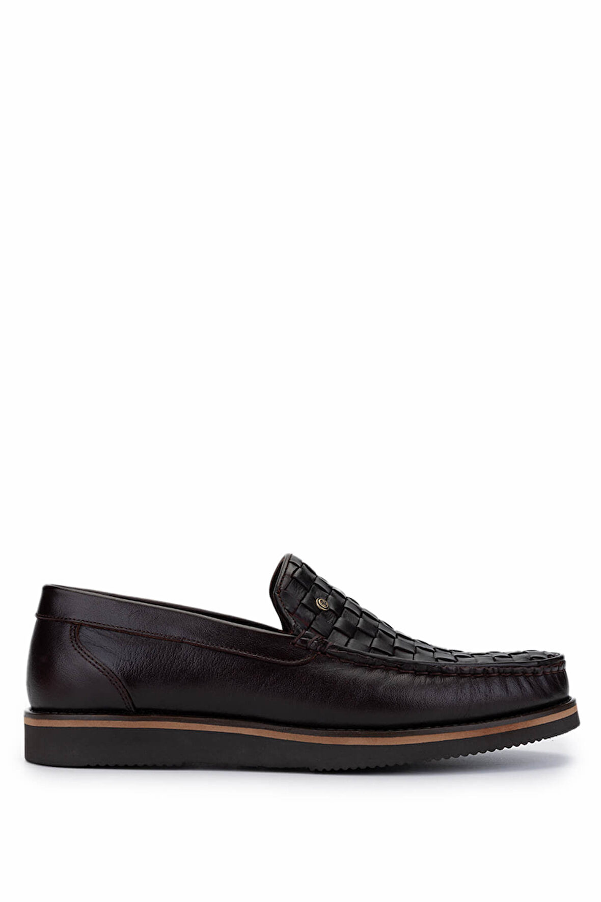 Tamer Tanca Erkek Hakiki Deri Kahverengi Loafer Ayakkabı 1008 3482 ERK AYK Y25 KHV ORG BFL/KHV