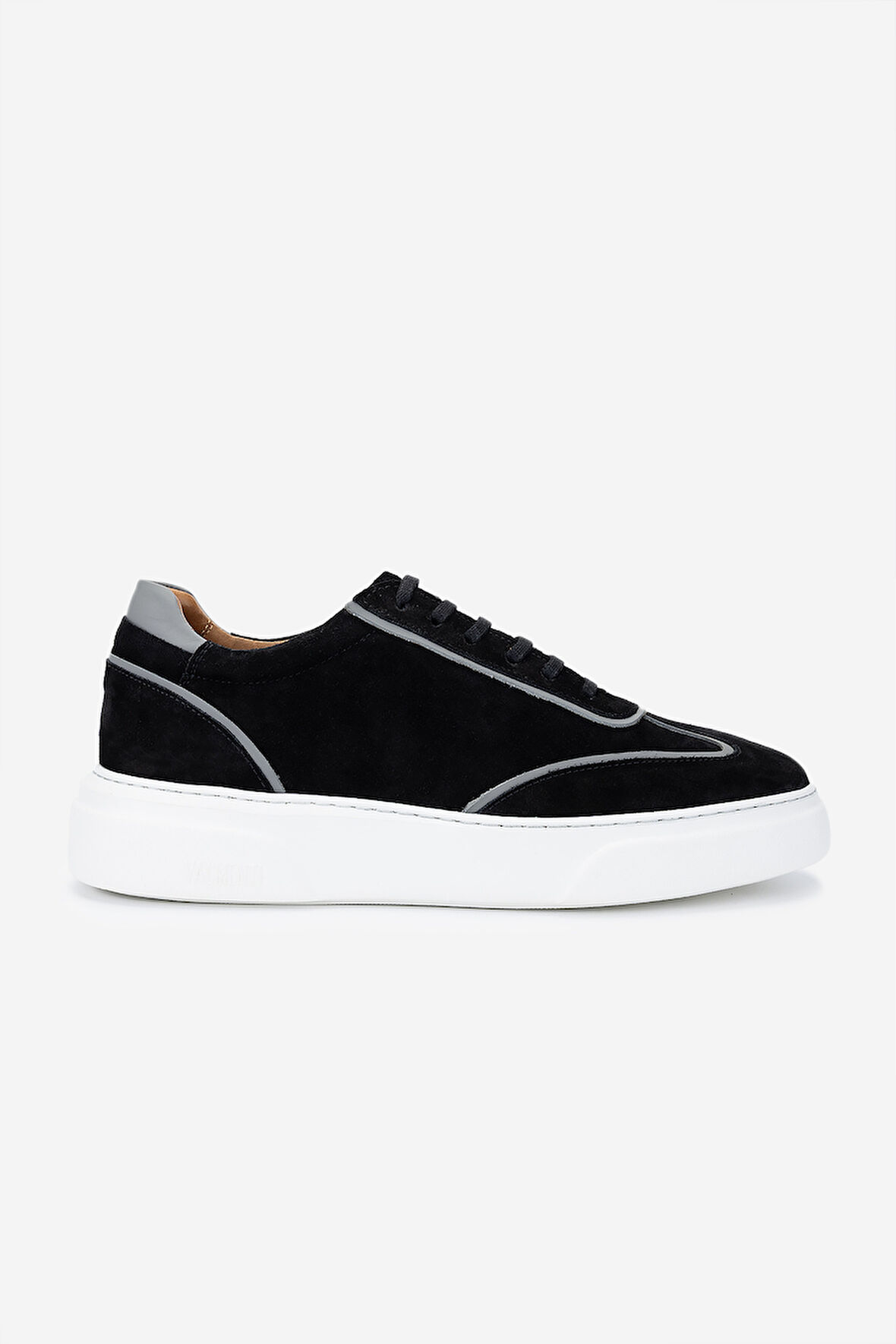 Valmenti Erkek Hakiki Deri Siyah Süet Sneakers & Spor Ayakkabı 1092 202502 ERK AYK Y25 SIYAH SUET