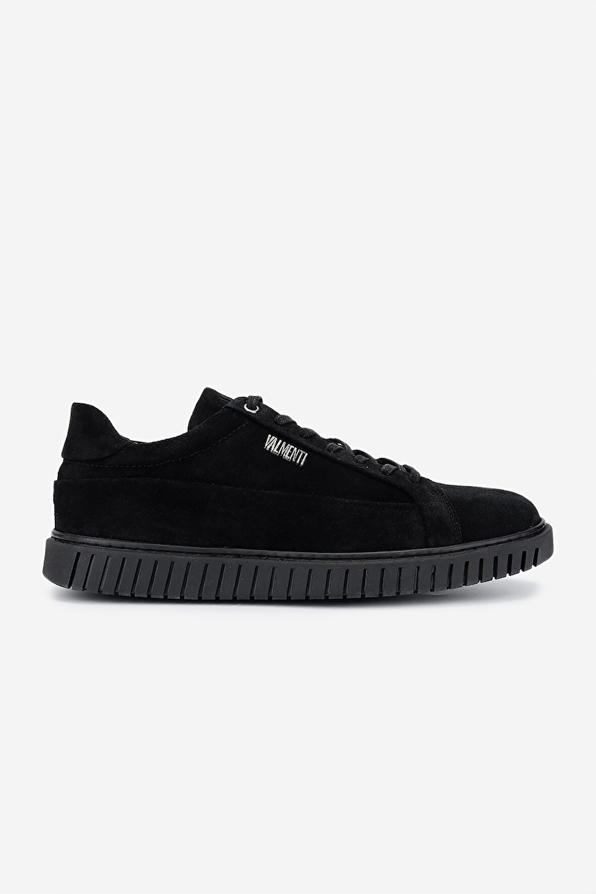Valmenti Erkek Hakiki Deri Siyah Süet Sneakers & Spor Ayakkabı 352 22268 ERK AYK Y25 SIYAH SUET