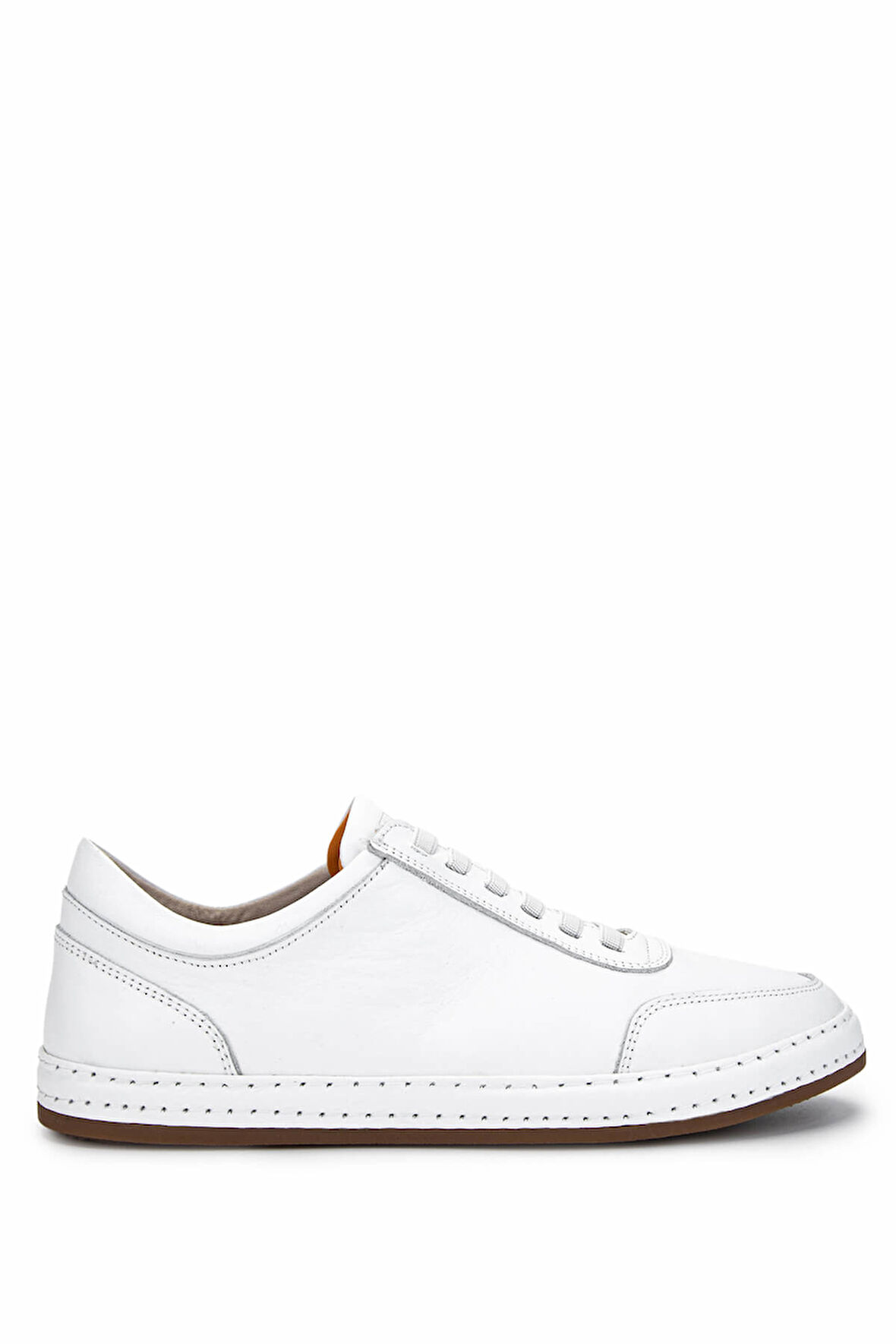 Tamer Tanca Erkek Hakiki Deri Beyaz Sneakers & Spor Ayakkabı 128 265530 ERK AYK Y25 BEYAZ DR