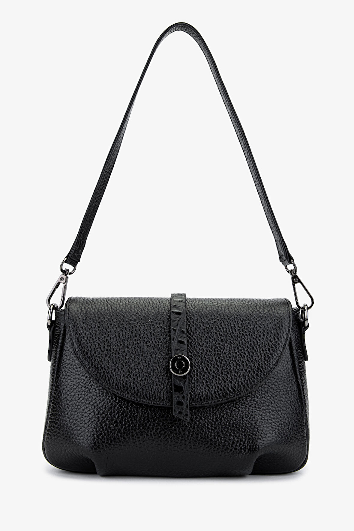 Valmenti Kadın Hakiki Deri Siyah Floter Kol Çantası 898 2968 BN CNT Y25 SIYAH FLTR