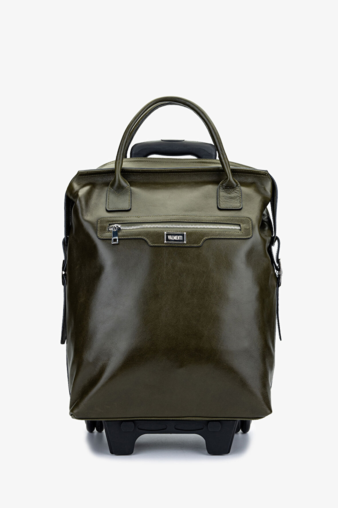 Valmenti Unisex Hakiki Deri Yeşil Valiz 147 5237 VALIZ Y25 YESIL DR