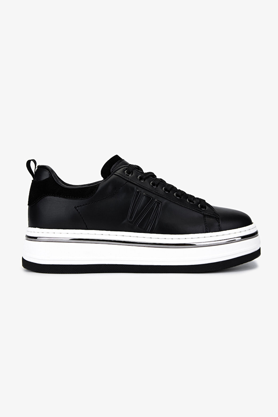 Valmenti Erkek Hakiki Deri Siyah Sneakers & Spor Ayakkabı 381 21618 ERK AYK Y25 SIYAH MAT
