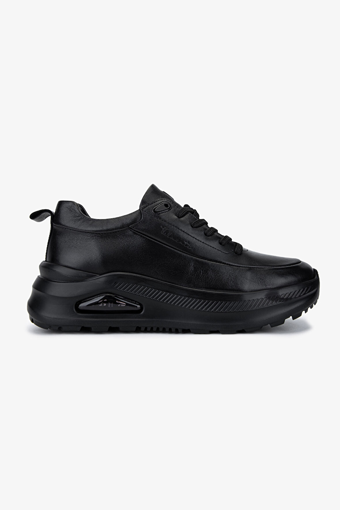 Valmenti Erkek Hakiki Deri Siyah Deri Sneakers & Spor Ayakkabı 381 21178 ERK AYK Y25 SIYAH DR