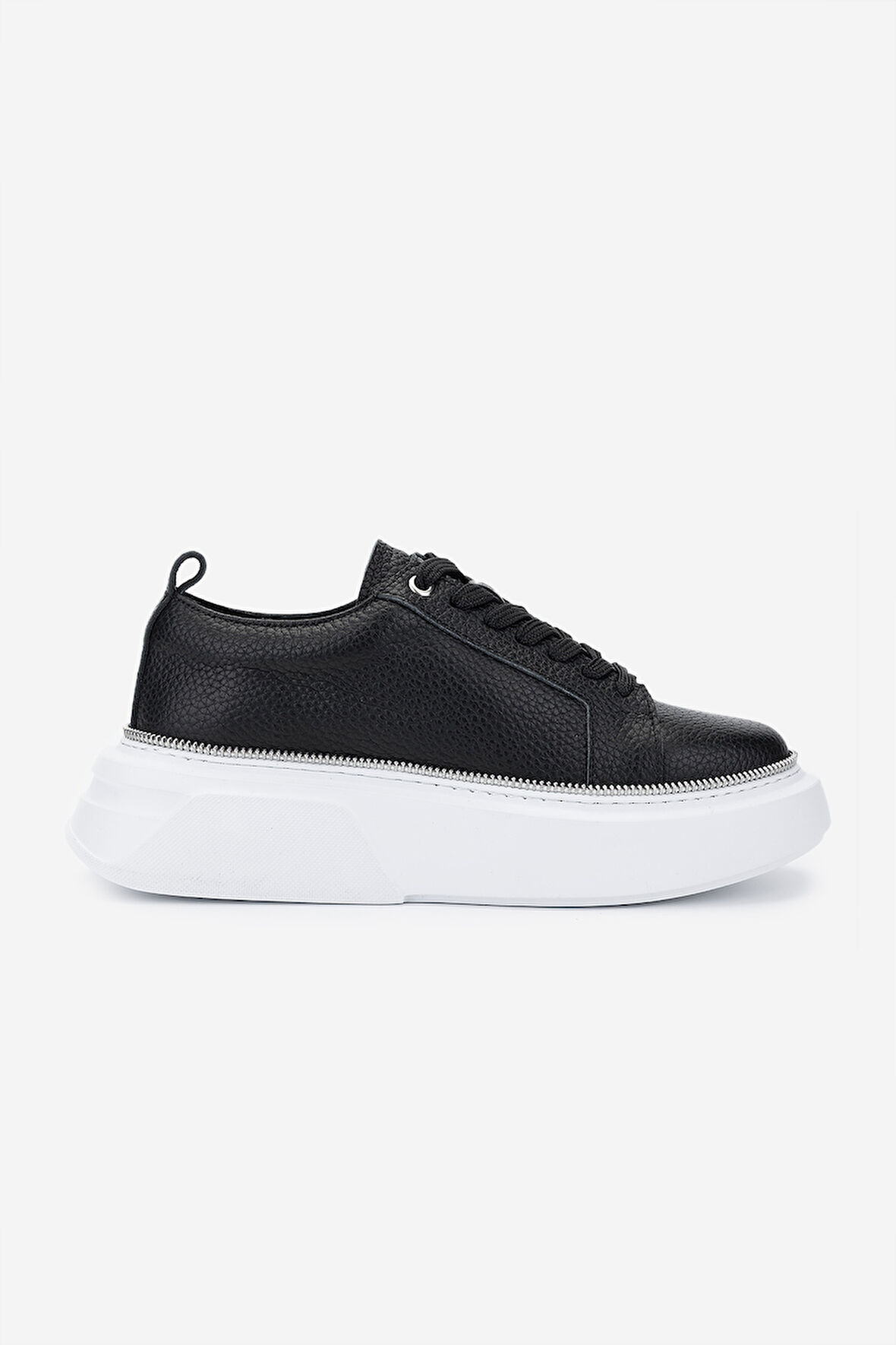 Valmenti Kadın Hakiki Deri Siyah Floter Sneakers & Spor Ayakkabı 1115 8026 BN AYK Y25 SIYAH FLTR