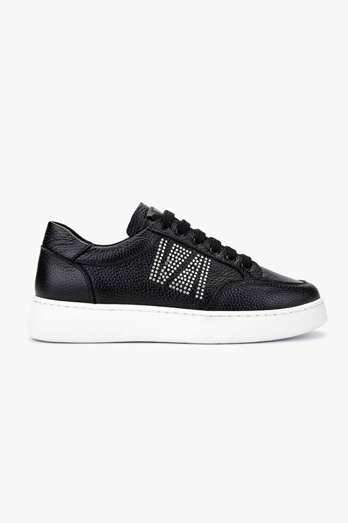 Valmenti Kadın Hakiki Deri Siyah Floter Sneakers & Spor Ayakkabı 1116 1362-33 BN AYK Y25 SIYAH FLTR