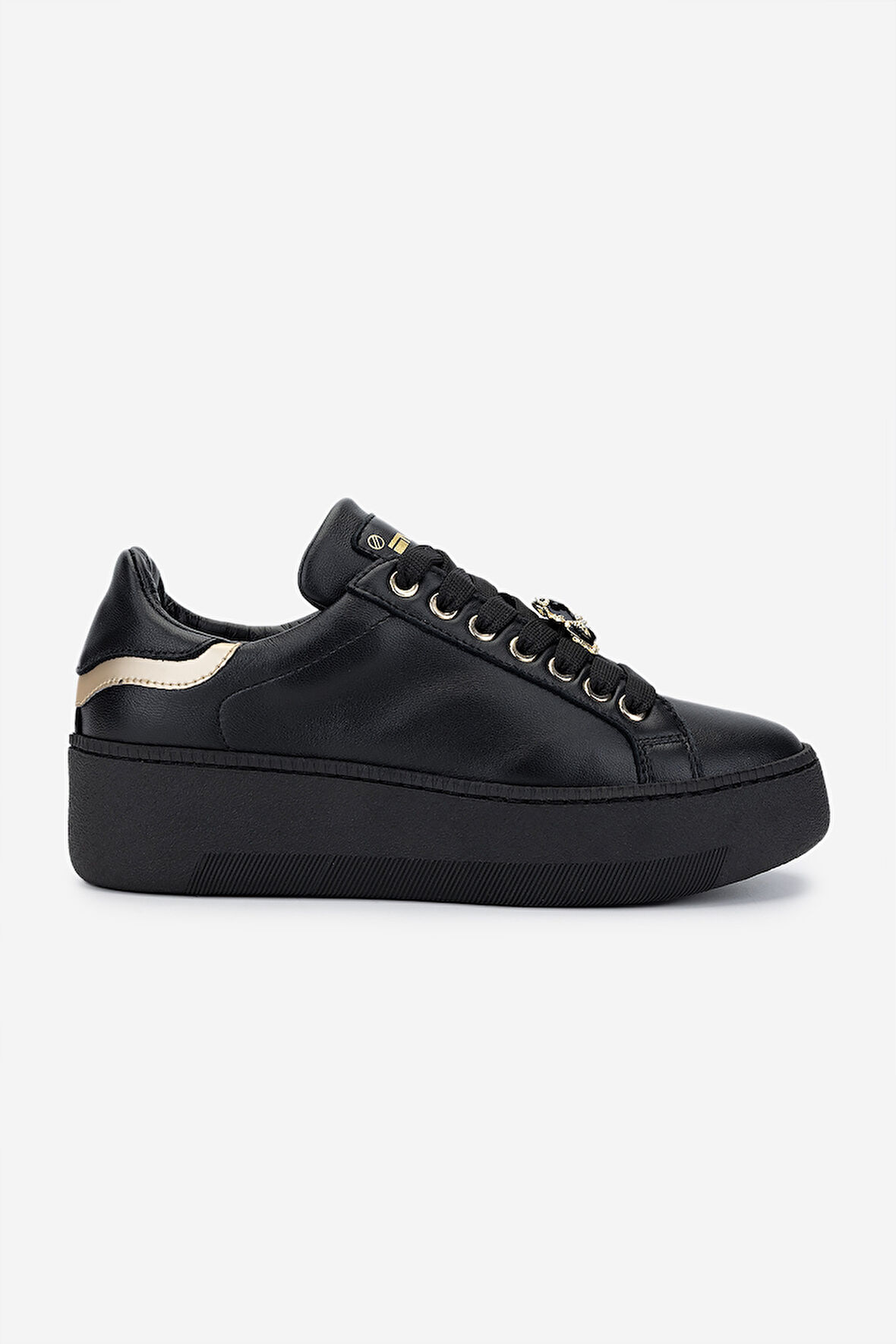 Méliné Kadın Hakiki Deri Sneakers & Spor Ayakkabı 1117 PF 661-ACC BN AYK Y25 LOGIC NERO