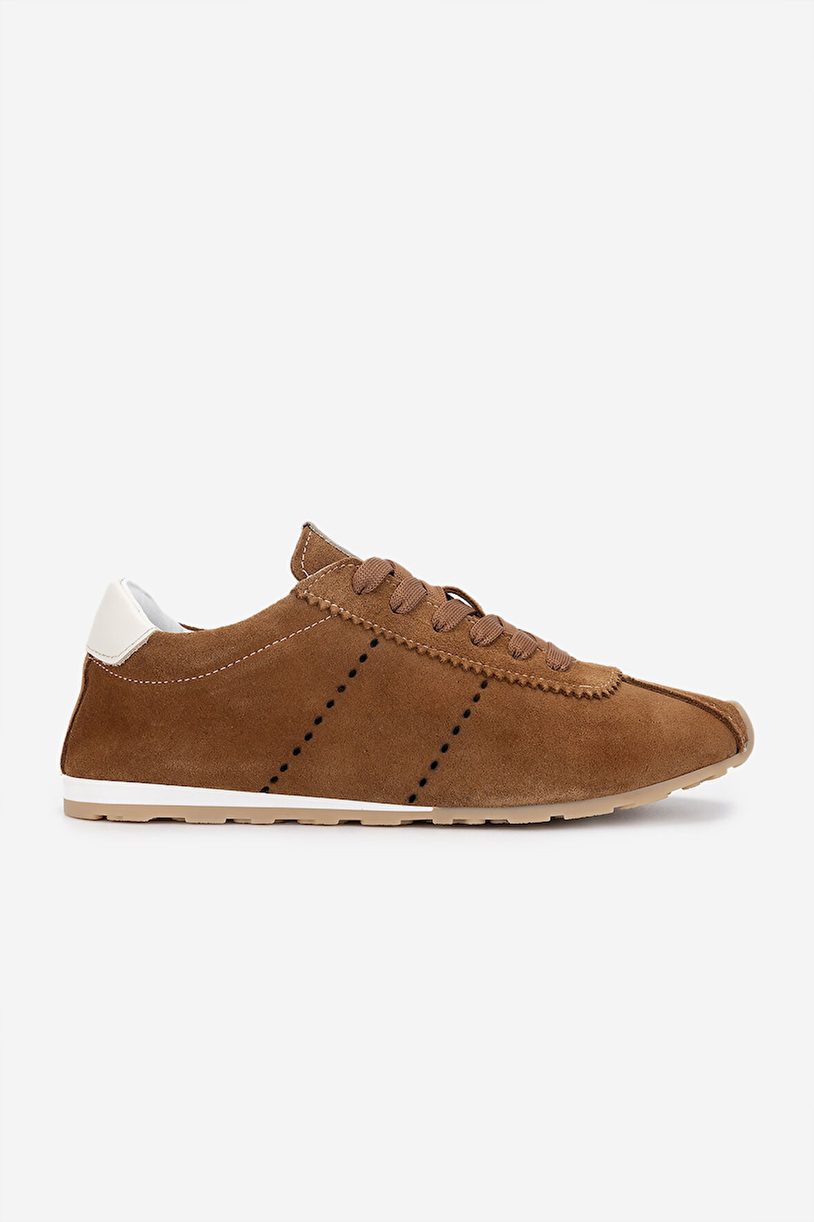 Valmenti Kadın Hakiki Deri Tütün Süet Sneakers & Spor Ayakkabı 1119 0138 BN AYK Y25 TUTUN SUET