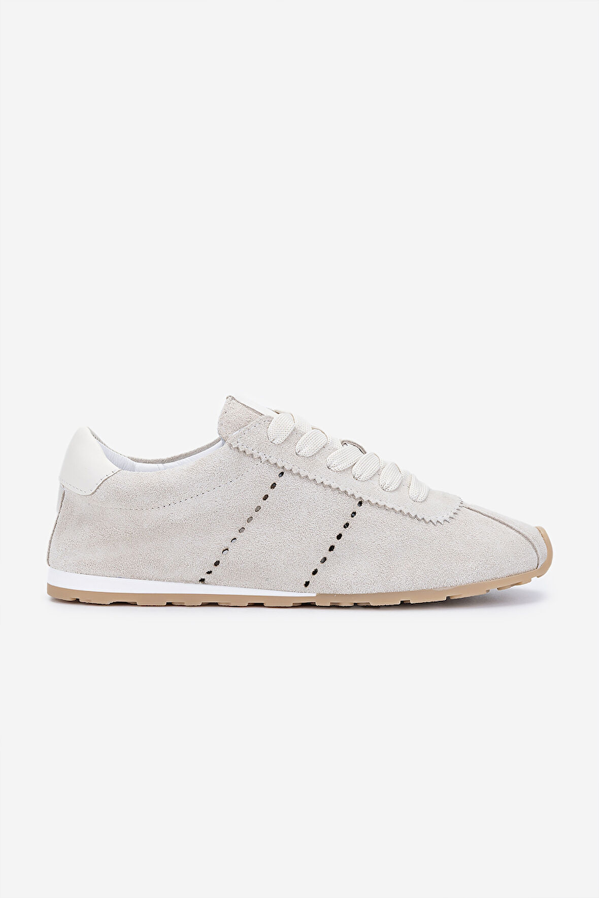 Valmenti Kadın Hakiki Deri Bej Süet Sneakers & Spor Ayakkabı 1119 0138 BN AYK Y25 BEJ SUET