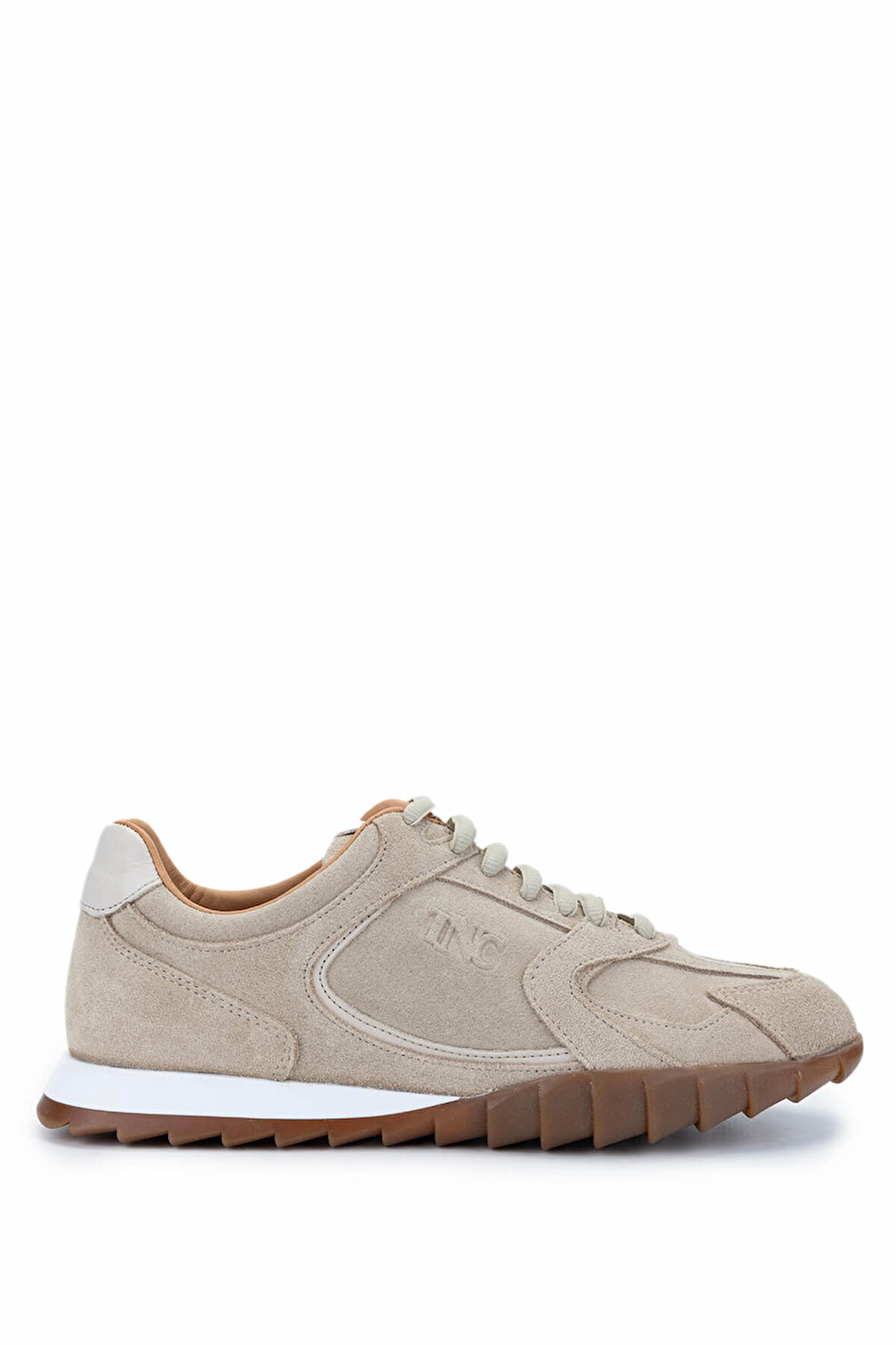 Tamer Tanca Kadın Hakiki Deri Bej Süet Sneakers & Spor Ayakkabı 1121 2000 BN AYK Y25 BEJ SUET