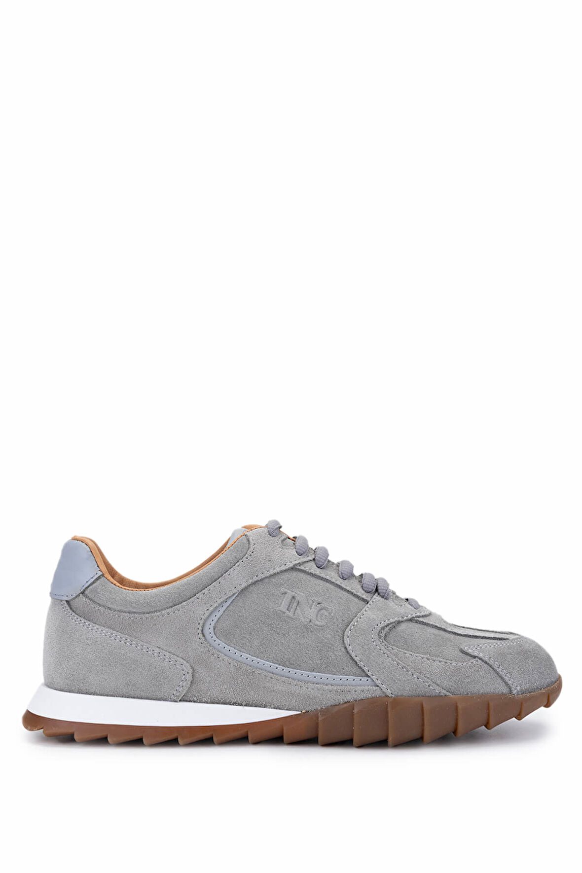 Tamer Tanca Kadın Hakiki Deri Gri Sneakers & Spor Ayakkabı 1121 2000 BN AYK Y25 GRI SUET