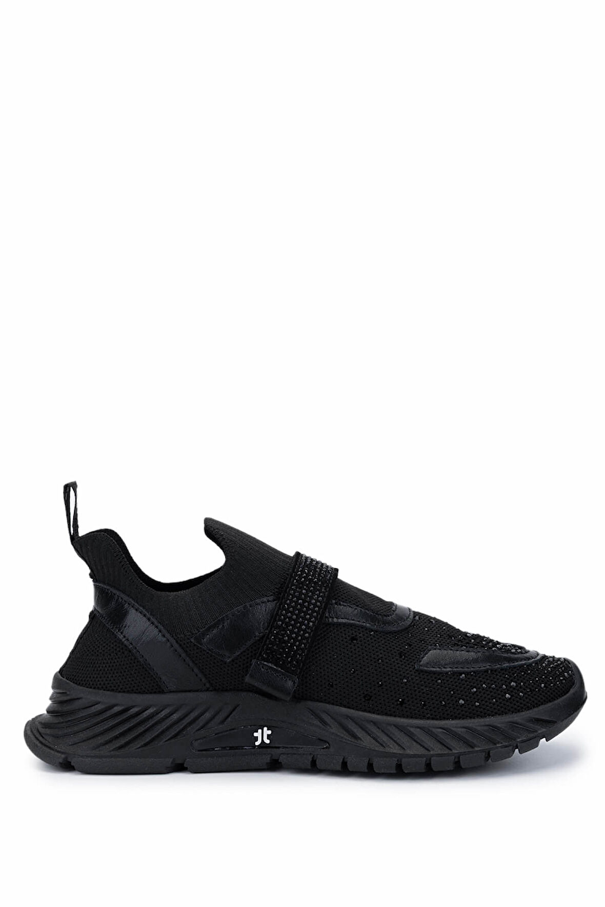 Tamer Tanca Kadın Tekstil Siyah Sneakers & Spor Ayakkabı 1123 6088 BN AYK Y25 SIYAH TRK