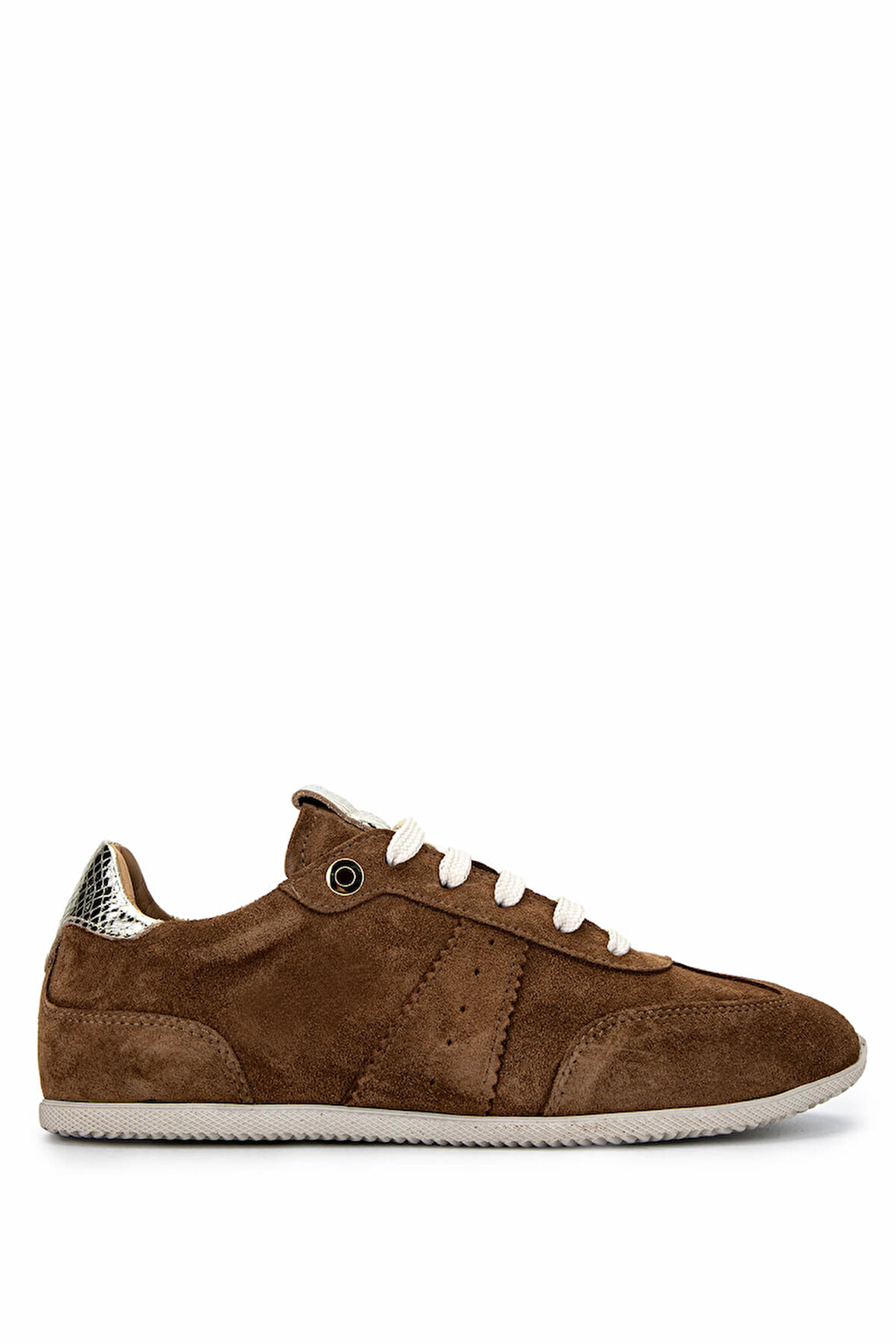 Tamer Tanca Kadın Hakiki Deri Tütün Süet Sneakers & Spor Ayakkabı 1060 25143 BN AYK Y25 TUTUN SUET