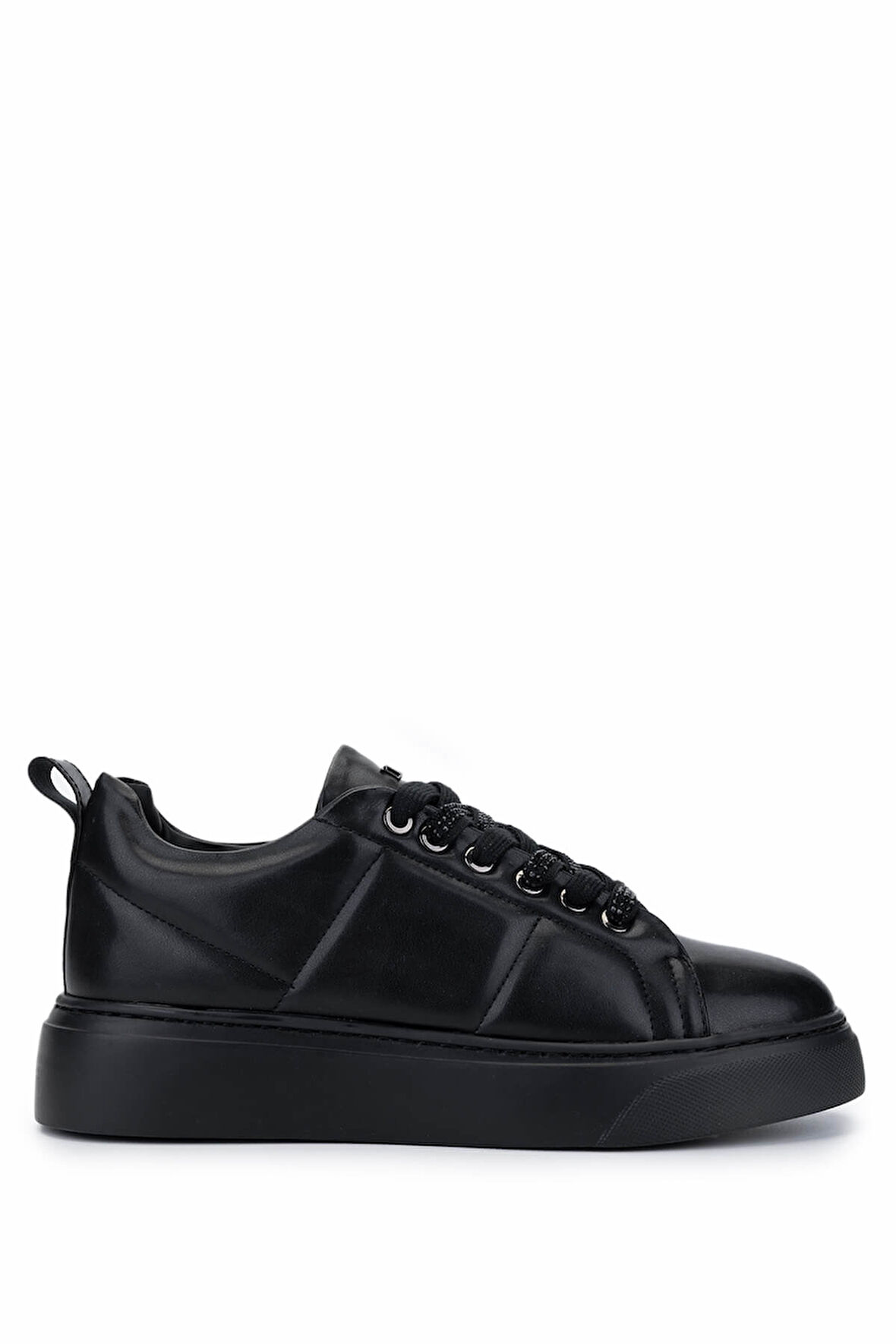 Tamer Tanca Kadın Vegan Siyah Sneakers & Spor Ayakkabı 1009 117 BN AYK Y25 SIYAH CILT