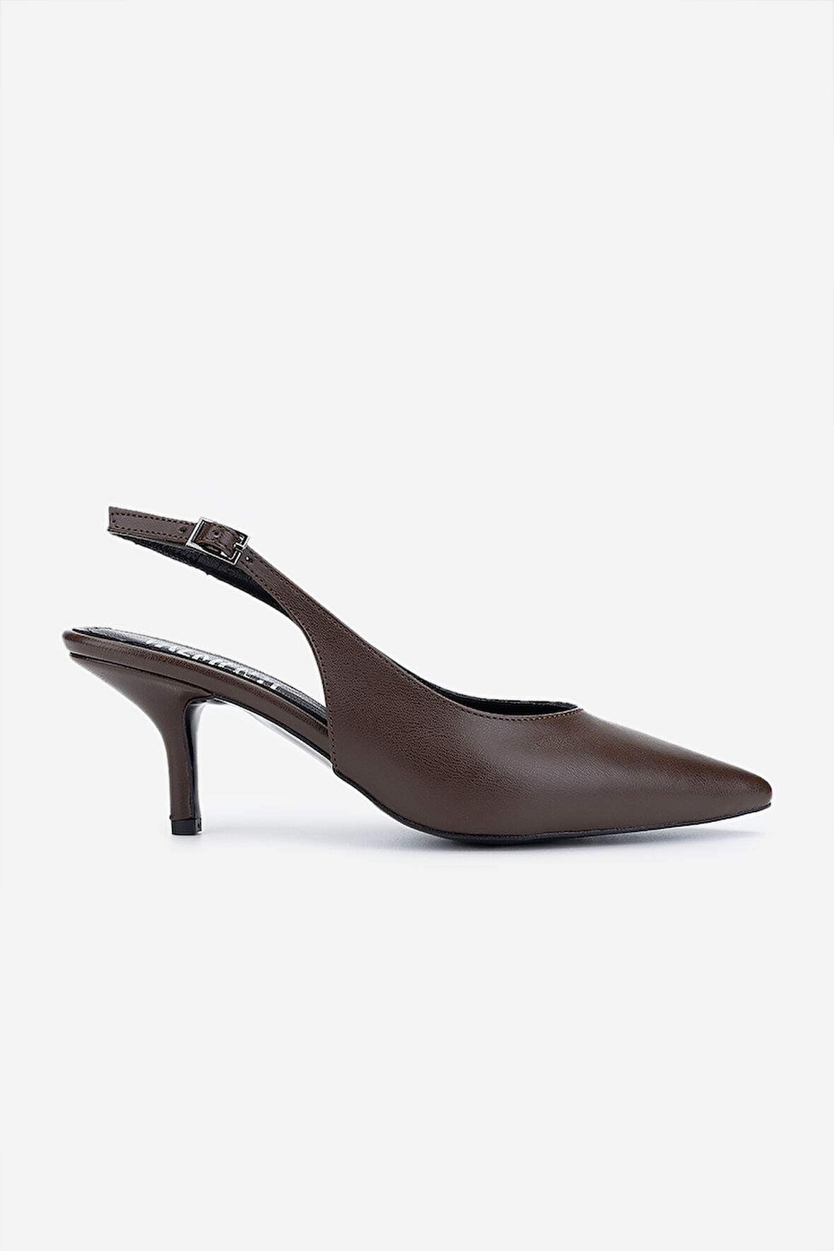 Valmenti Kadın Vegan Kahverengi Deri Topuklu Ayakkabı 932 3291 BN AYK Y25 KAHVE CILT