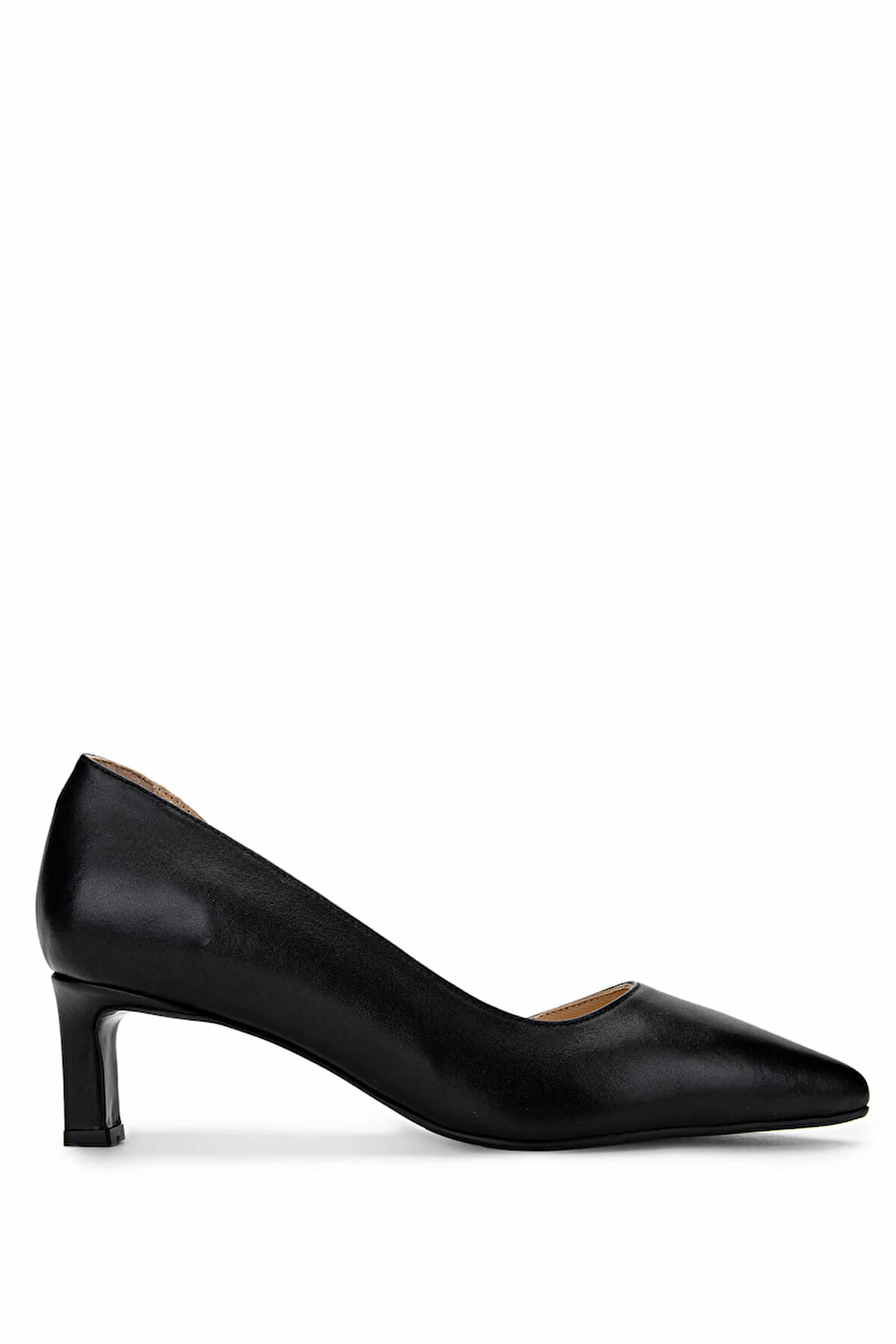Tamer Tanca Kadın Hakiki Deri Siyah Topuklu Ayakkabı 492 56251 BN AYK Y25 SIYAH