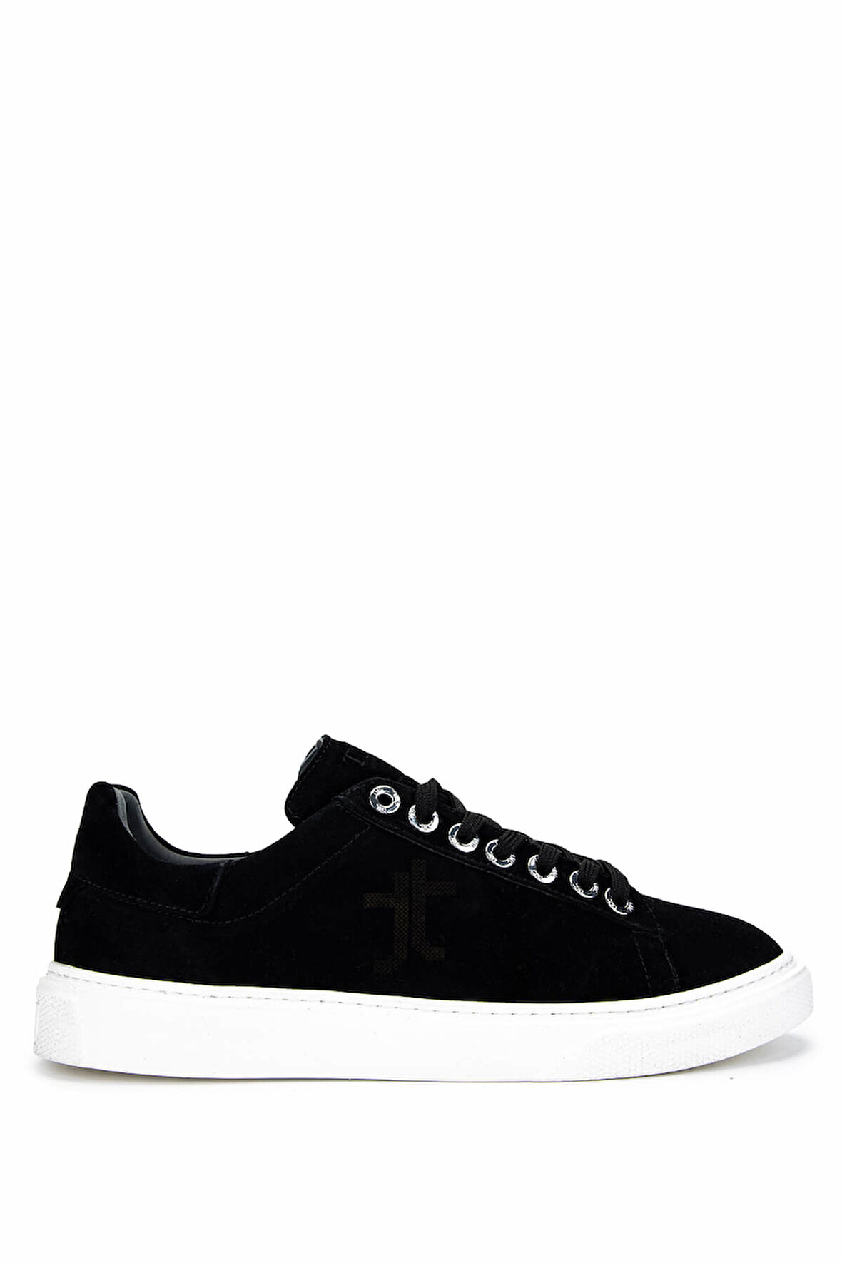 Tamer Tanca Erkek Hakiki Deri Siyah Süet Sneakers & Spor Ayakkabı 04 4502-42 ERK AYK Y25 SIYAH SUET