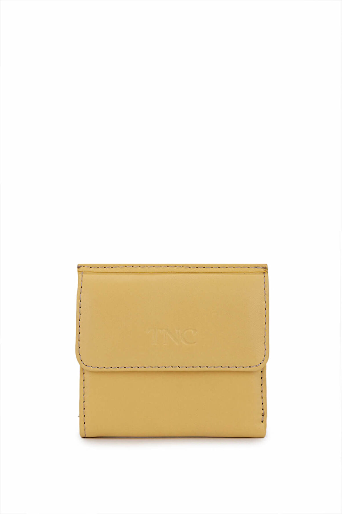 Tamer Tanca Unisex Hakiki Deri Sarı Cüzdan Cuzdan 688 1415 CZDN Y25 SARI