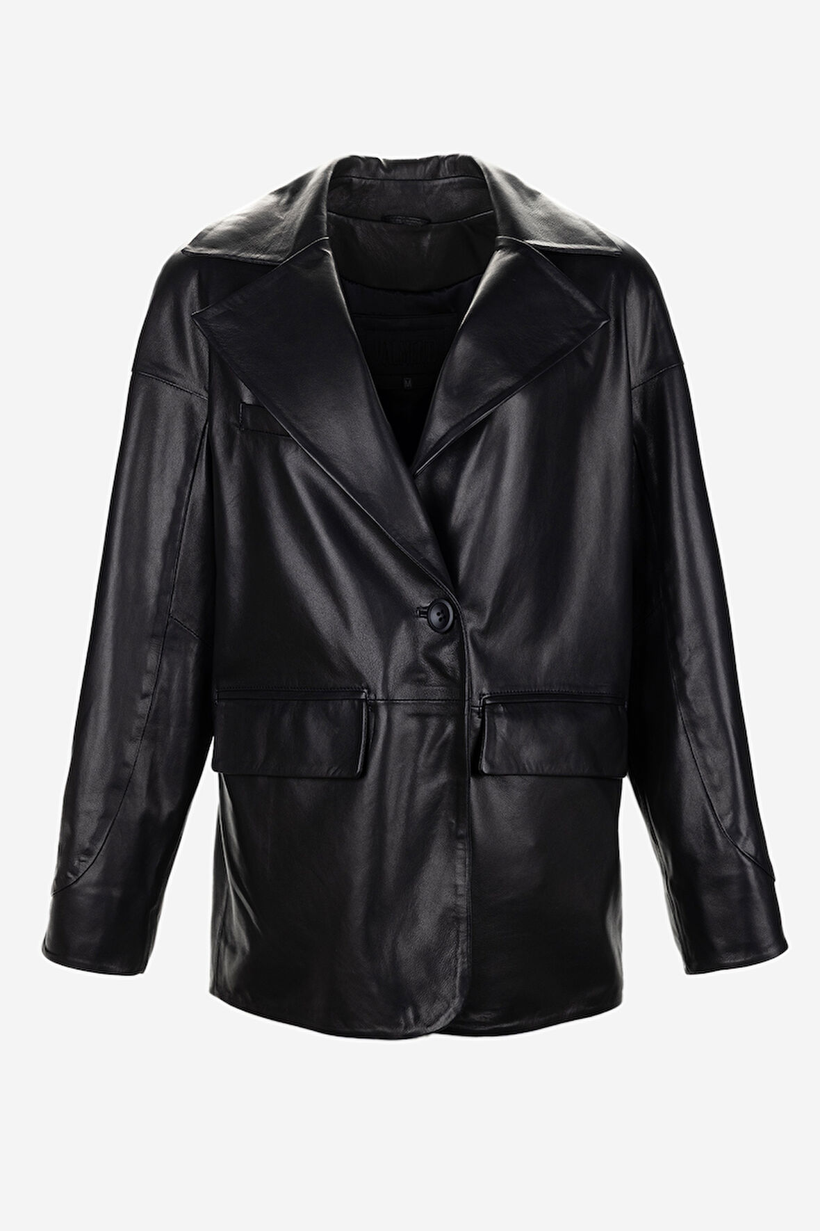 Valmenti Kadın Hakiki Deri Deri Mont 616 Z-4042 BN DERI CEKET Y25 SIYAH VEGETAL