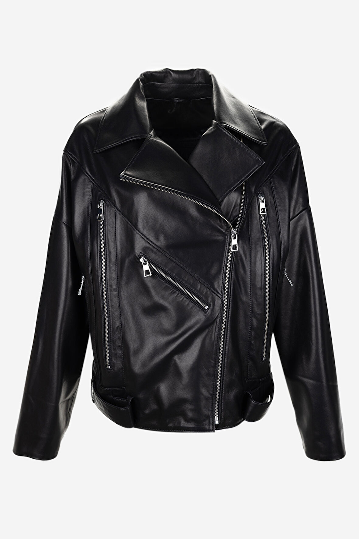 Valmenti Kadın Hakiki Deri Deri Mont 616 Z-4049 BN DERIMONT Y25 SIYAH VEGETAL