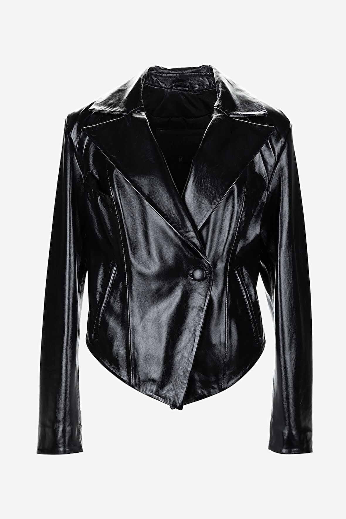 Valmenti Kadın Hakiki Deri Deri Mont 616 Z-4044 BN DERIMONT Y25 BLACK ZENO ZIG