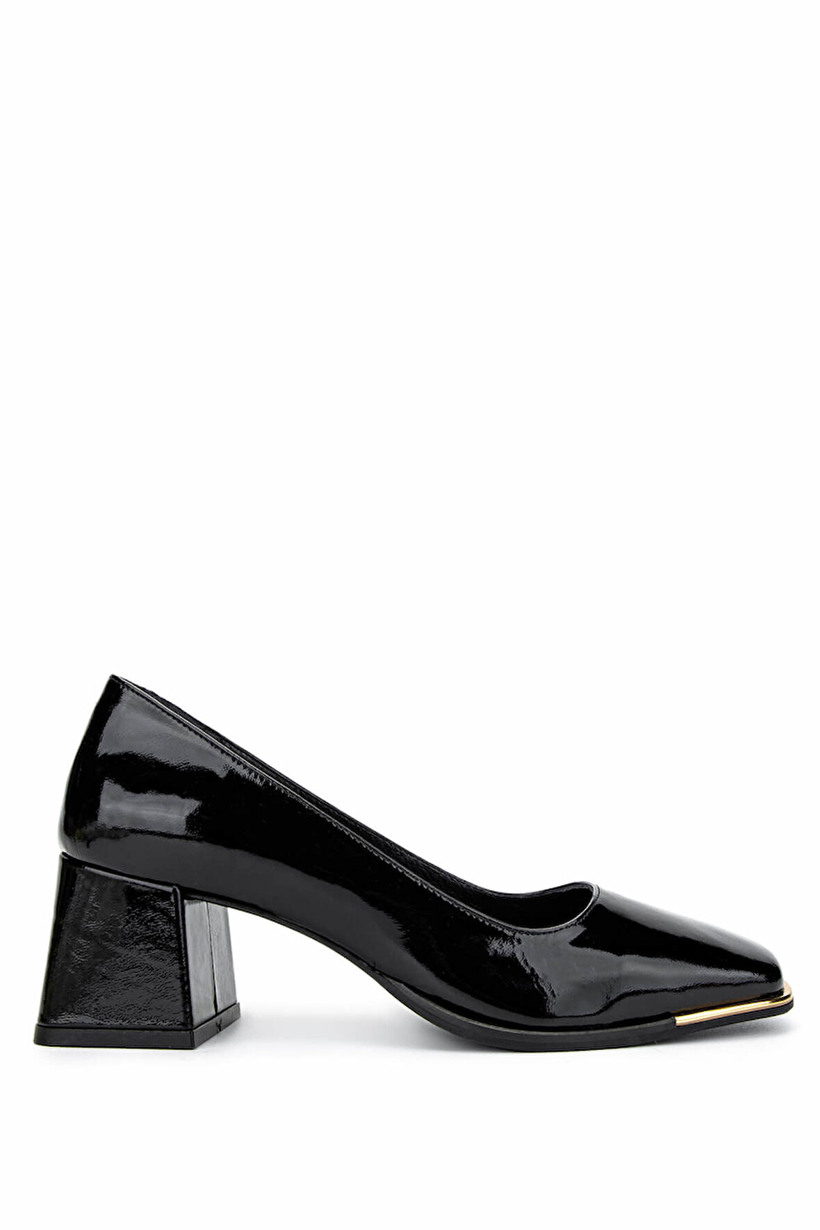 Tamer Tanca Kadın Hakiki Deri Siyah Rugan Topuklu Ayakkabı 1081 2000 BN AYK Y25 SIYAH RGN