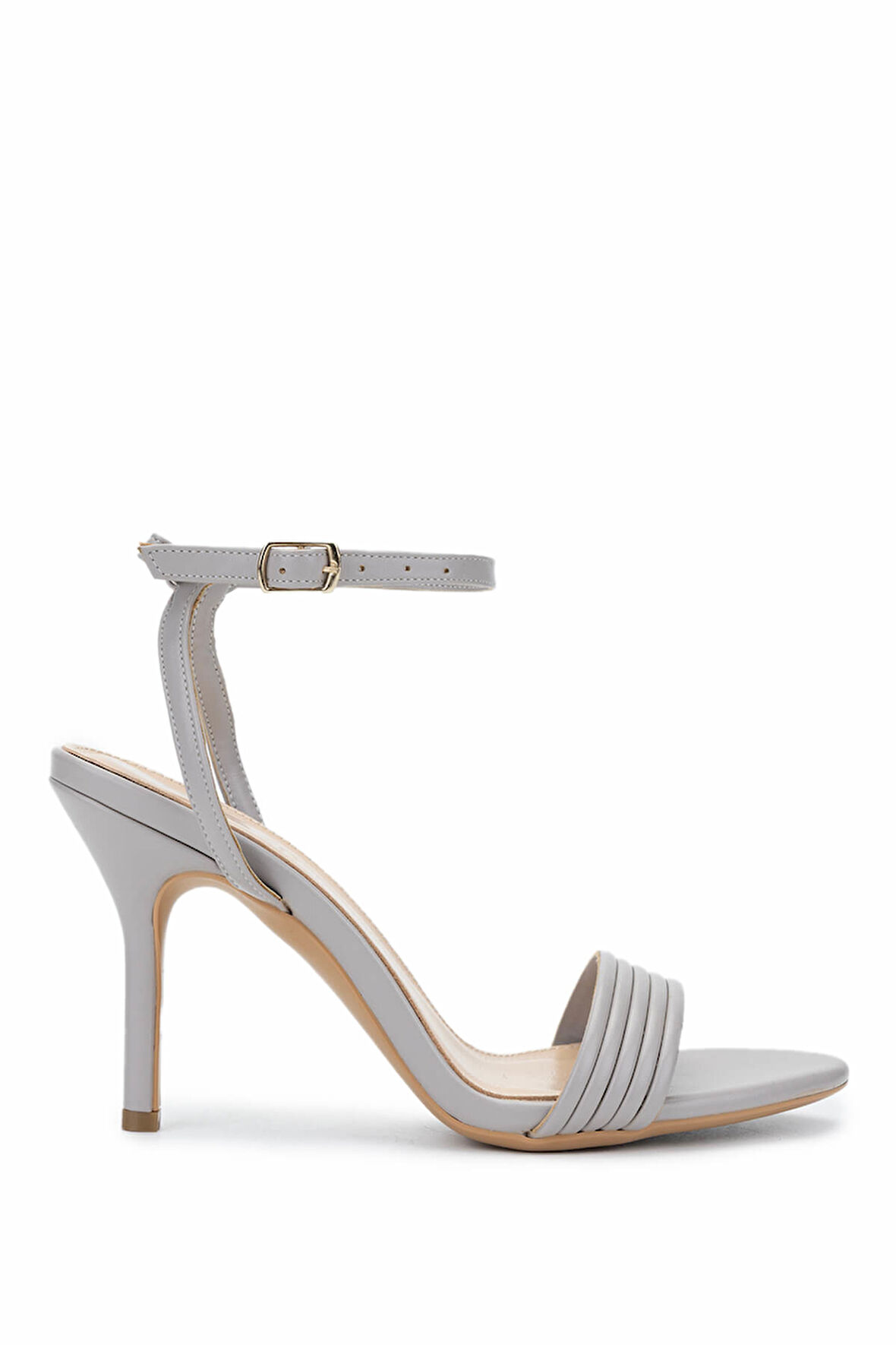 Tamer Tanca Kadın Hakiki Deri Vizon Topuklu Ayakkabı 654 235 BN AYK Y25 VIZON CILT