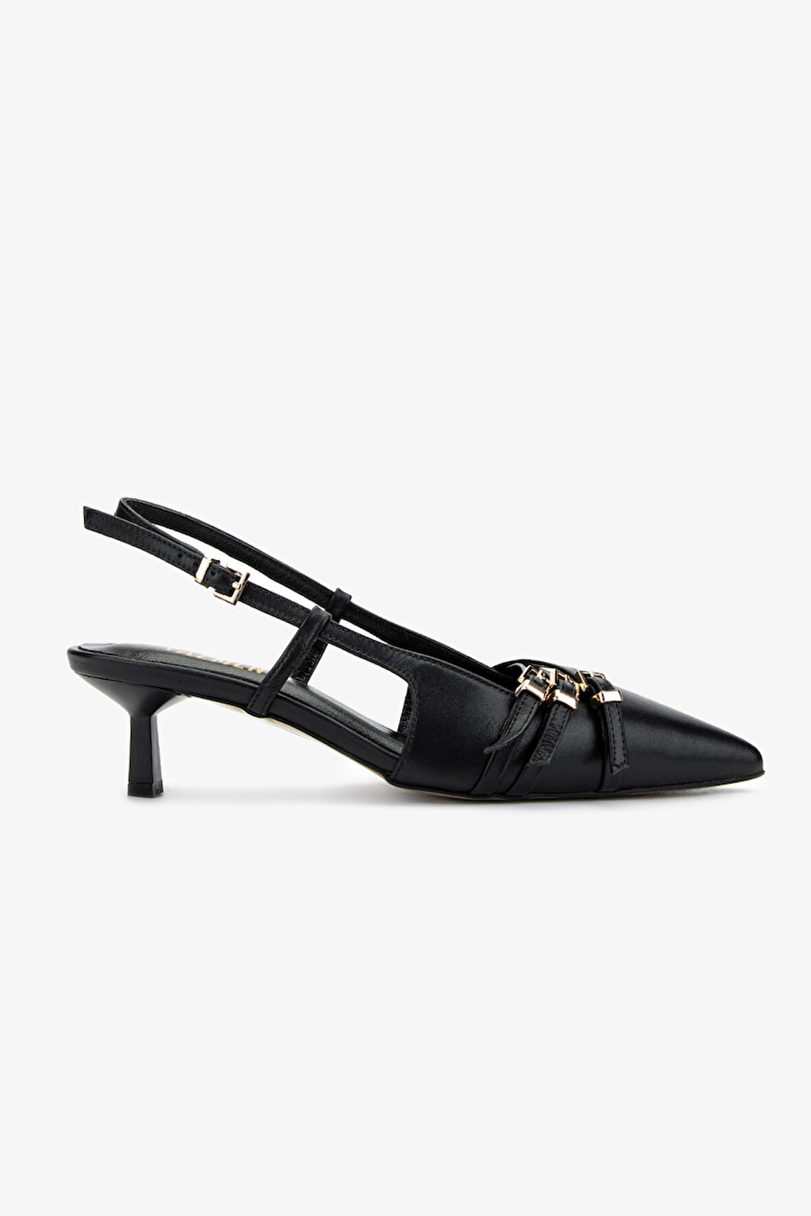 Valmenti Kadın Siyah Deri Topuklu Ayakkabı 1073 051 BN AYK Y25 SIYAH DR