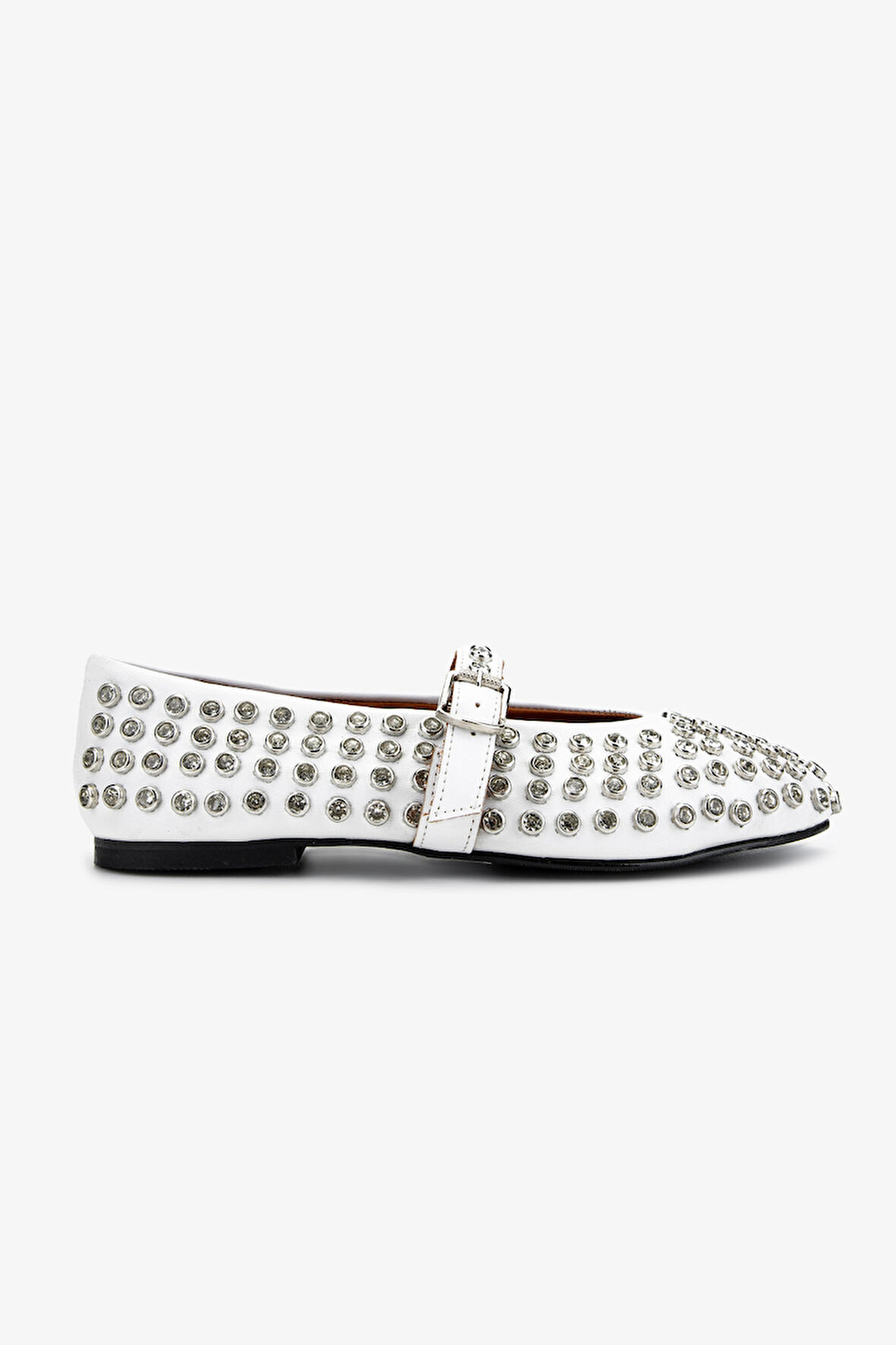 Valmenti Kadın Hakiki Deri Beyaz Babet Ayakkabı 979 021 BN AYK Y25 BEYAZ DR