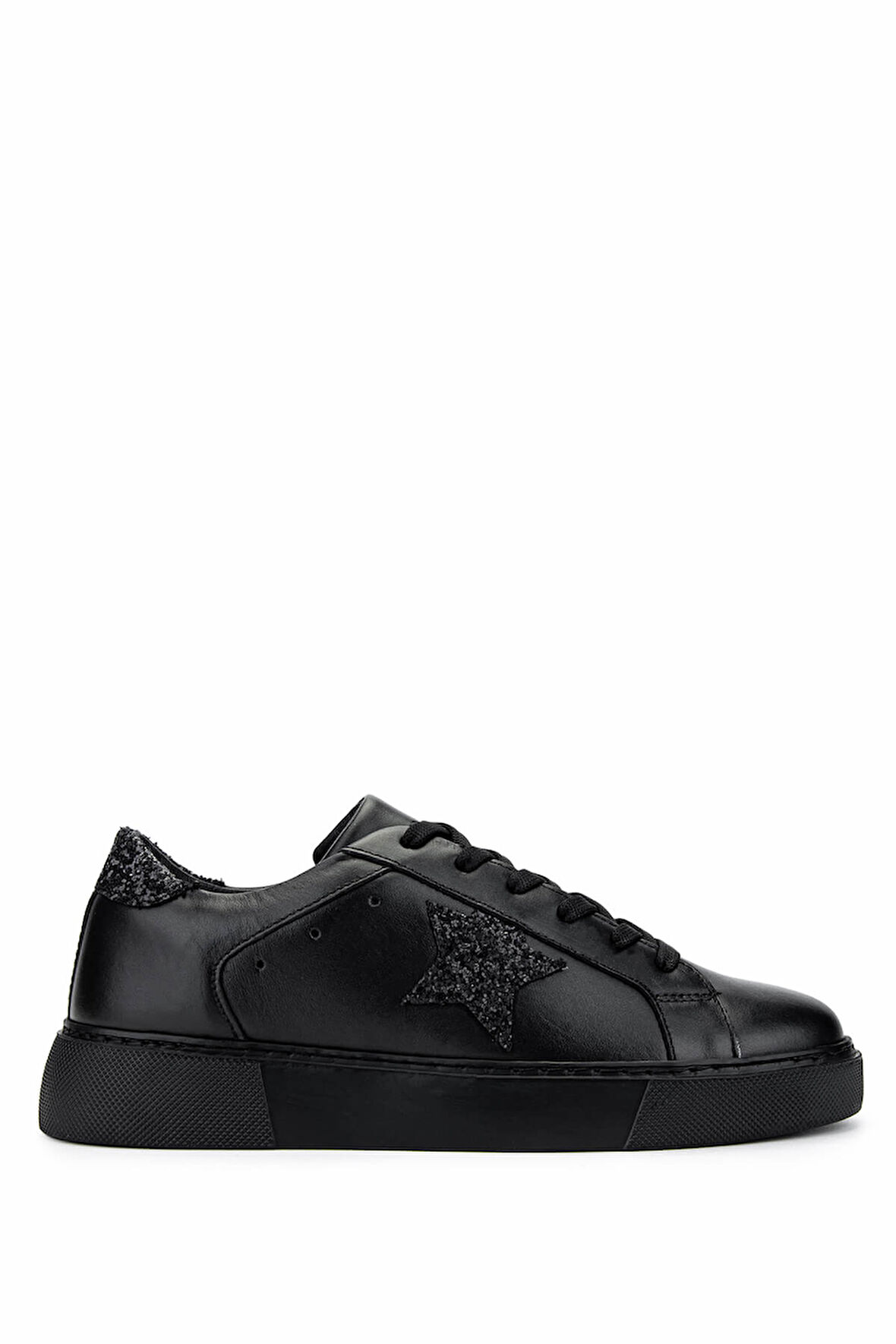 Tamer Tanca Kadın Deri/Tekstil Siyah Sneakers & Spor Ayakkabı 1145 1609 BN AYK Y25 SIYAH