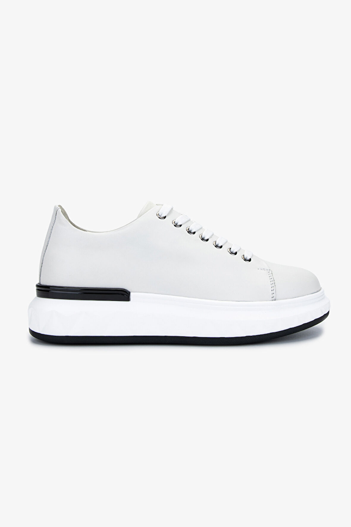Valmenti Erkek Hakiki Deri Beyaz Sneakers & Spor Ayakkabı 381 VAL-19669 ERK AYK Y25 BEYAZ