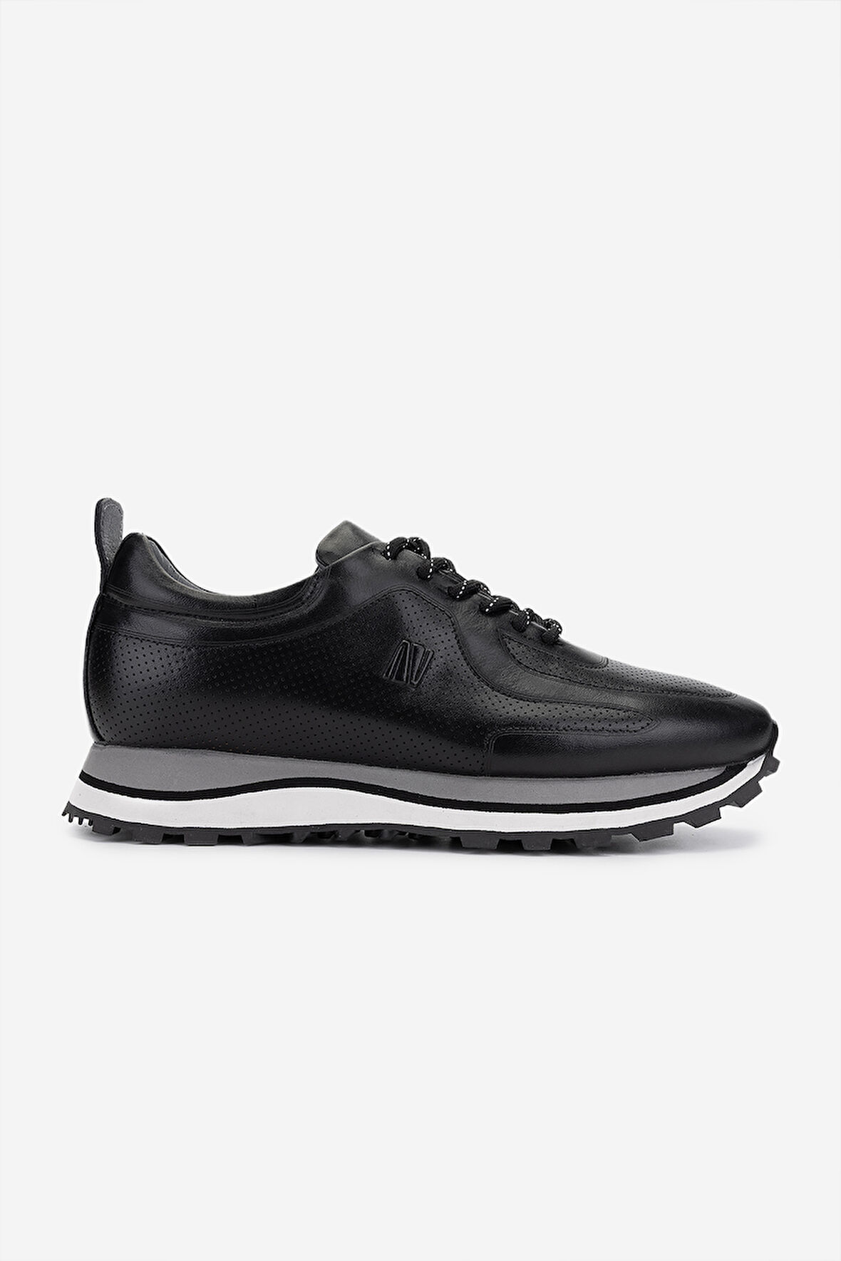 Valmenti Erkek Hakiki Deri Siyah Deri Sneakers & Spor Ayakkabı 383 VAL-4516 ERK AYK Y25 SIYAH DR